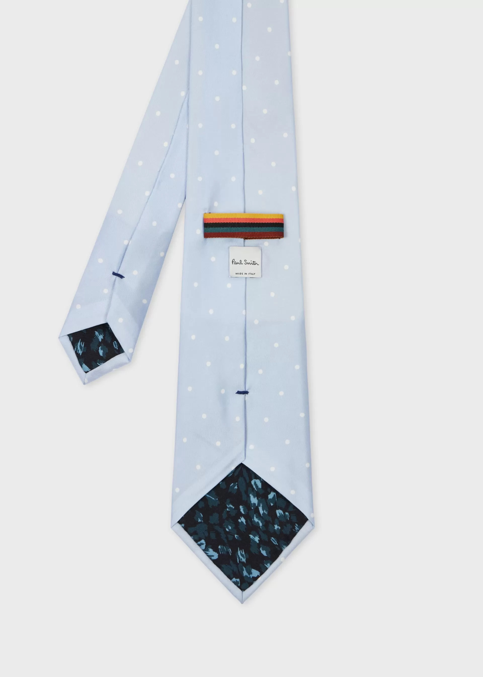 Pale Blue Polka Dot Tie>Paul Smith Store