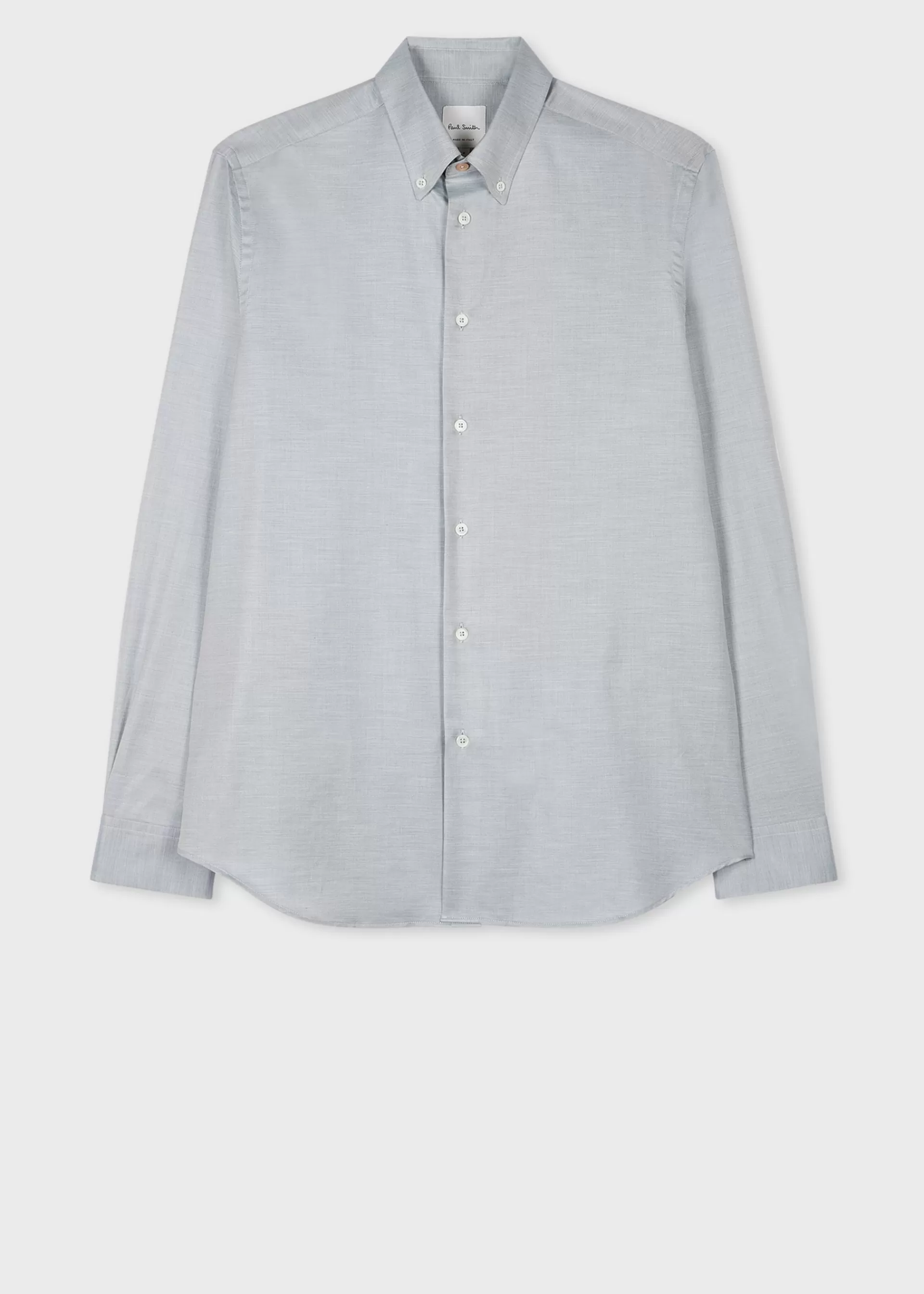 Pale Blue Yarn-Dye Brushed Cotton Twill Shirt>Paul Smith Clearance