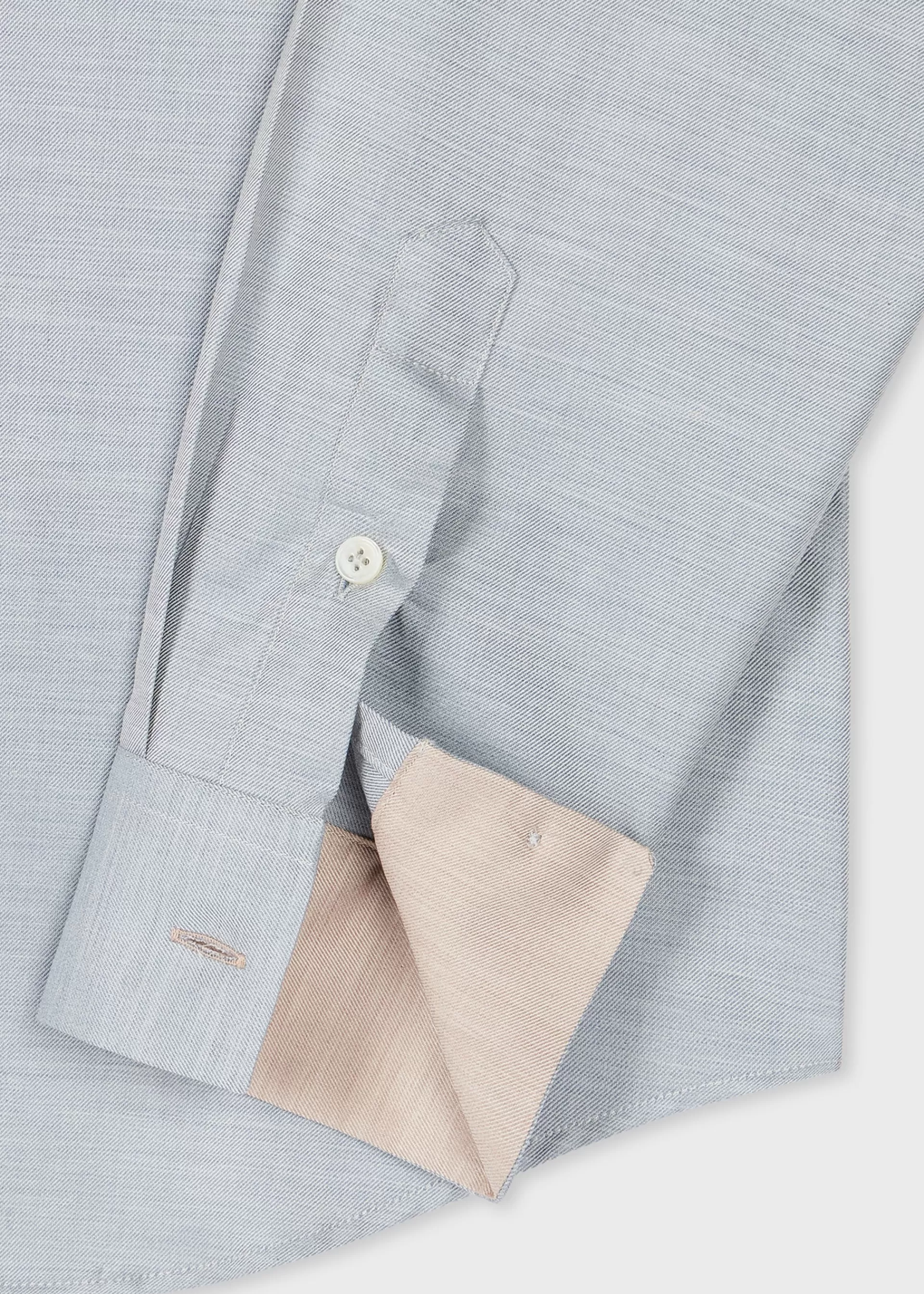 Pale Blue Yarn-Dye Brushed Cotton Twill Shirt>Paul Smith Clearance