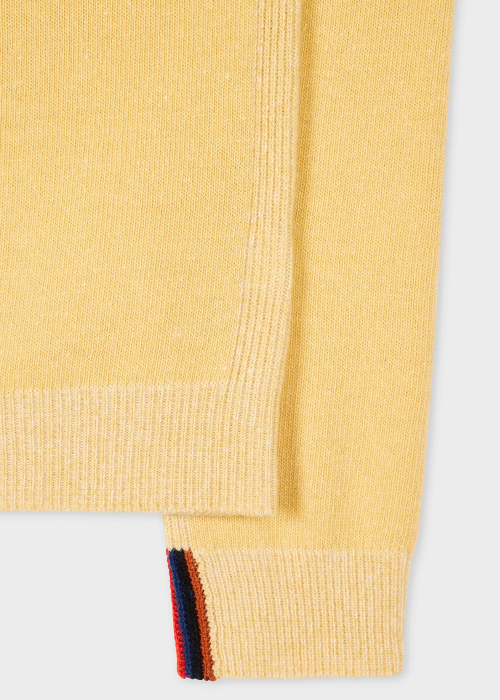 Pale Yellow Lambswool Crew Neck Sweater>Paul Smith Shop