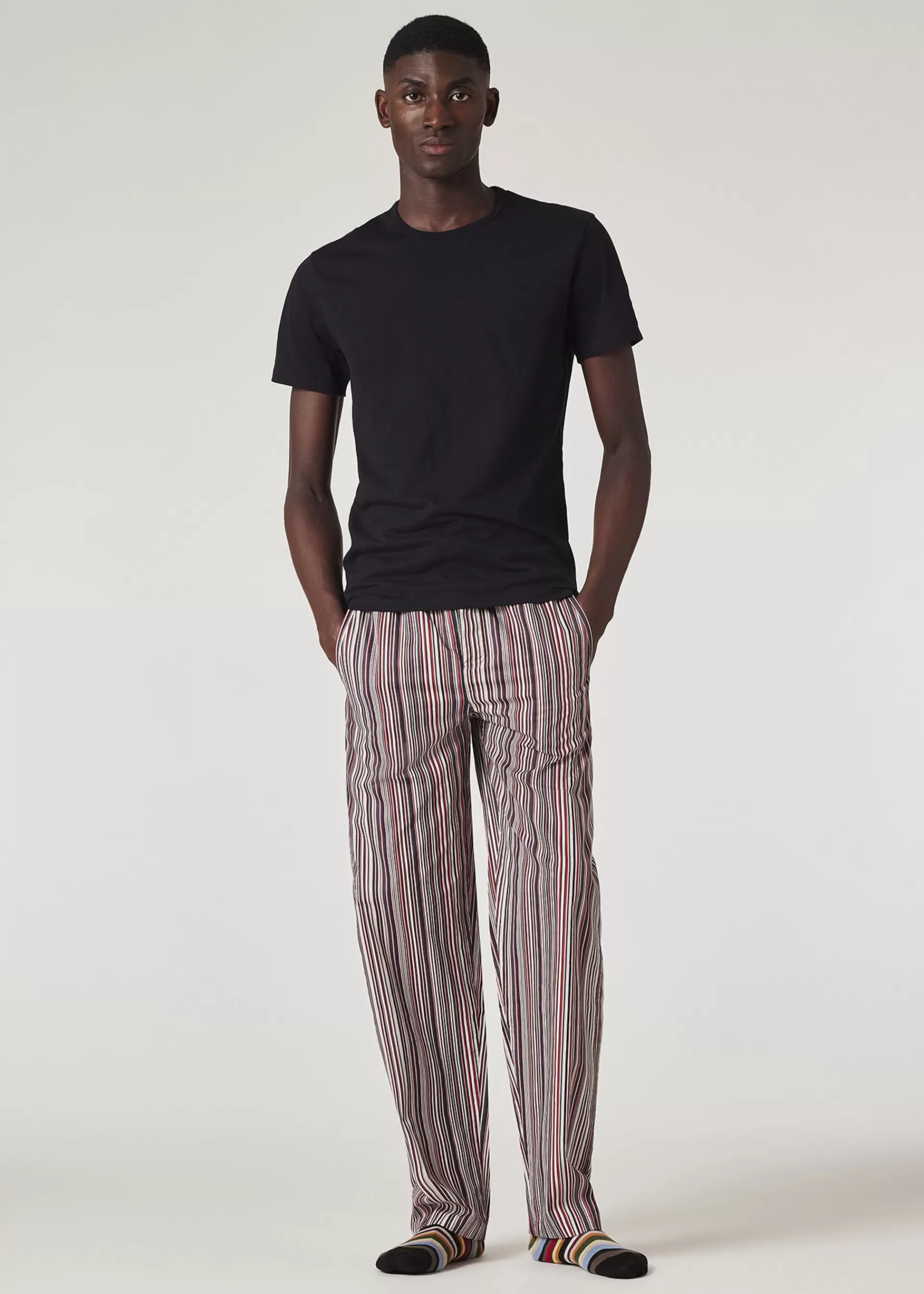 for Manchester United - 'Signature Stripe' Pyjama T-Shirt Set>Paul Smith Shop