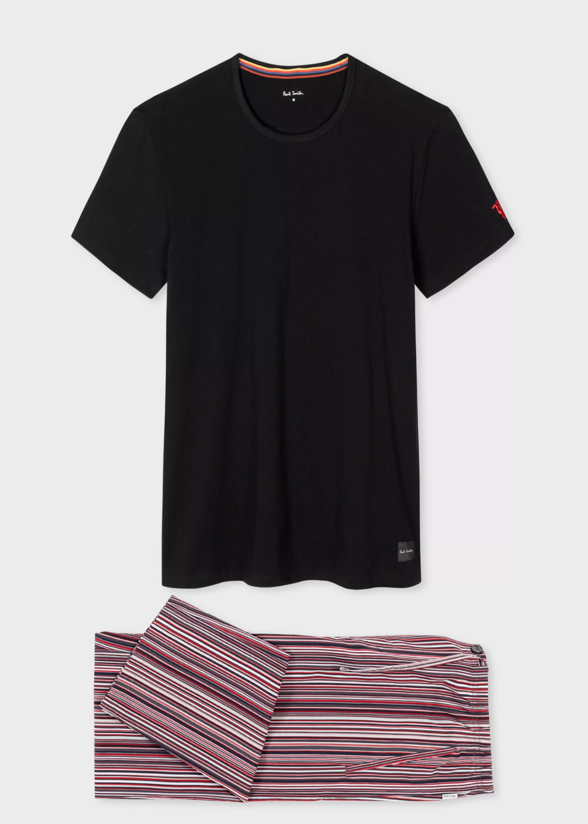 for Manchester United - 'Signature Stripe' Pyjama T-Shirt Set>Paul Smith Shop