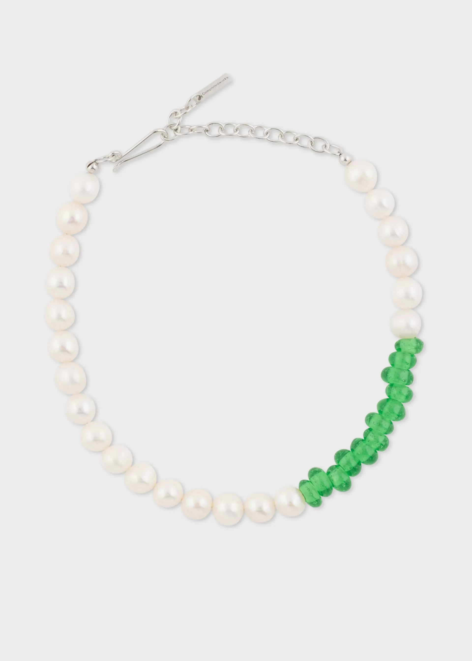 Pearl & Green Glass Bead Bracelet by Completedworks>Paul Smith Online