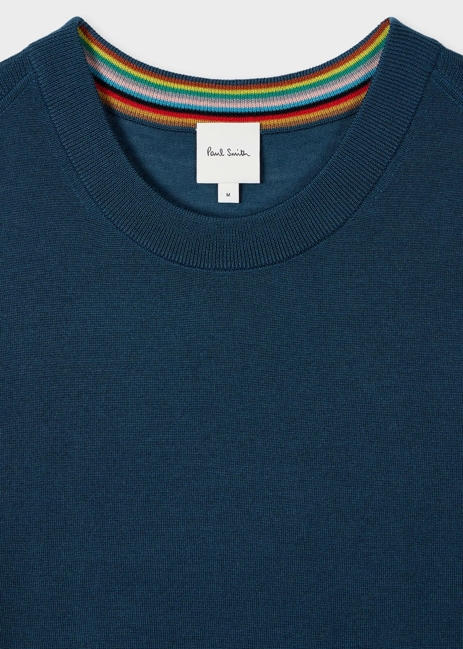 Petrol Blue Merino Wool Sweater>Paul Smith Outlet