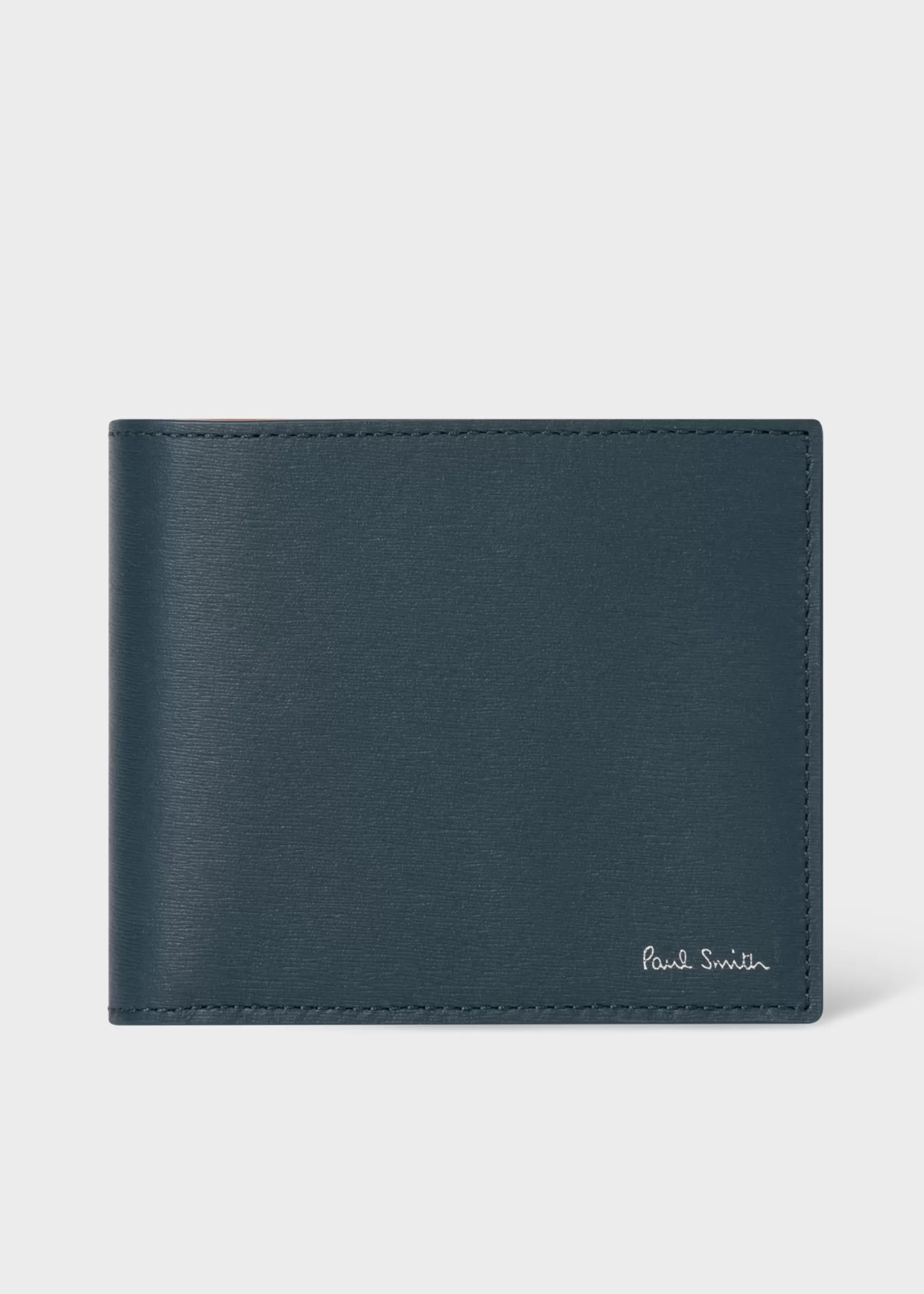 Petrol Leather Billfold And Coin Wallet>Paul Smith Cheap