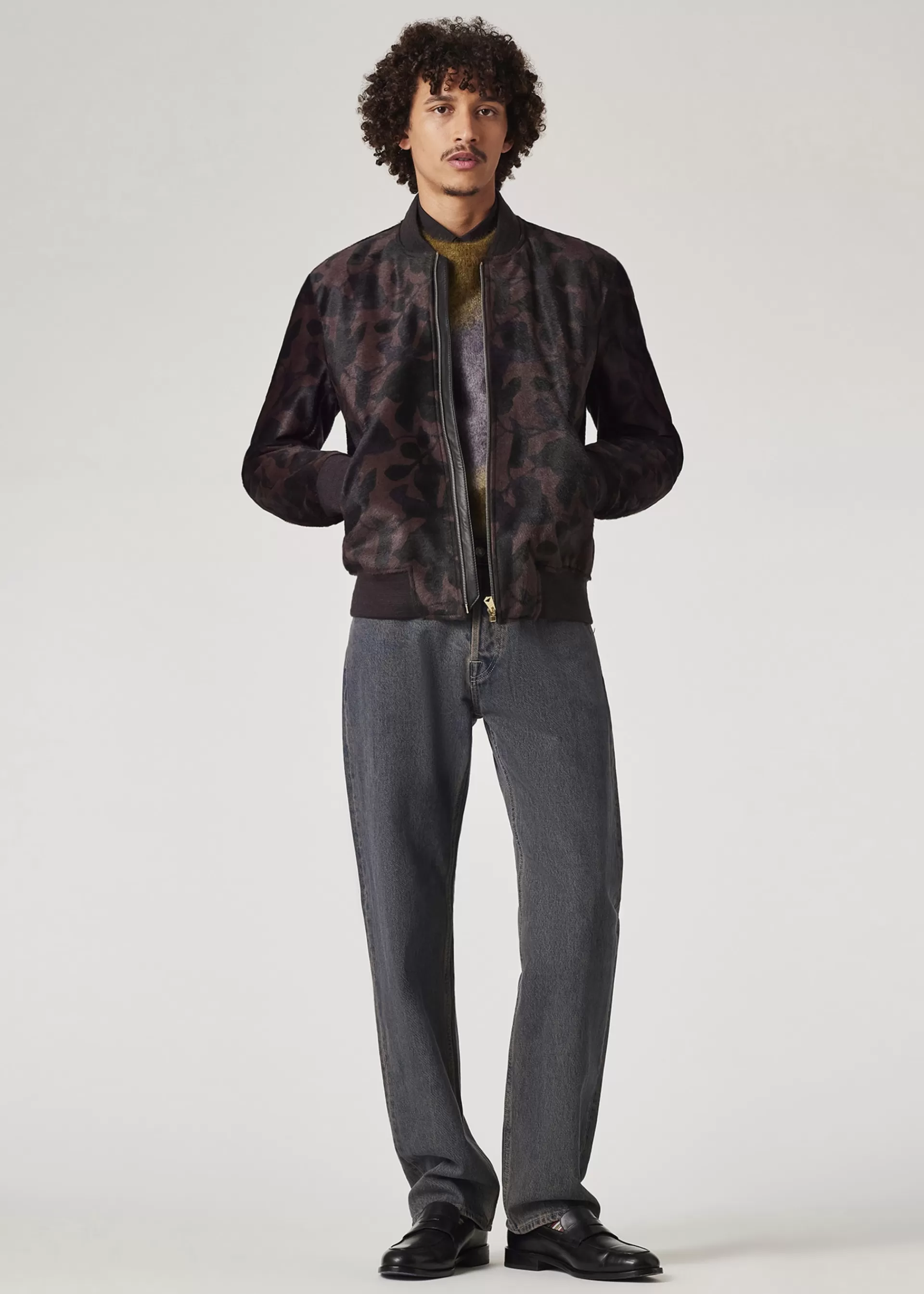 Photogram Leaves' Mohair-Blend Sweater>Paul Smith Sale