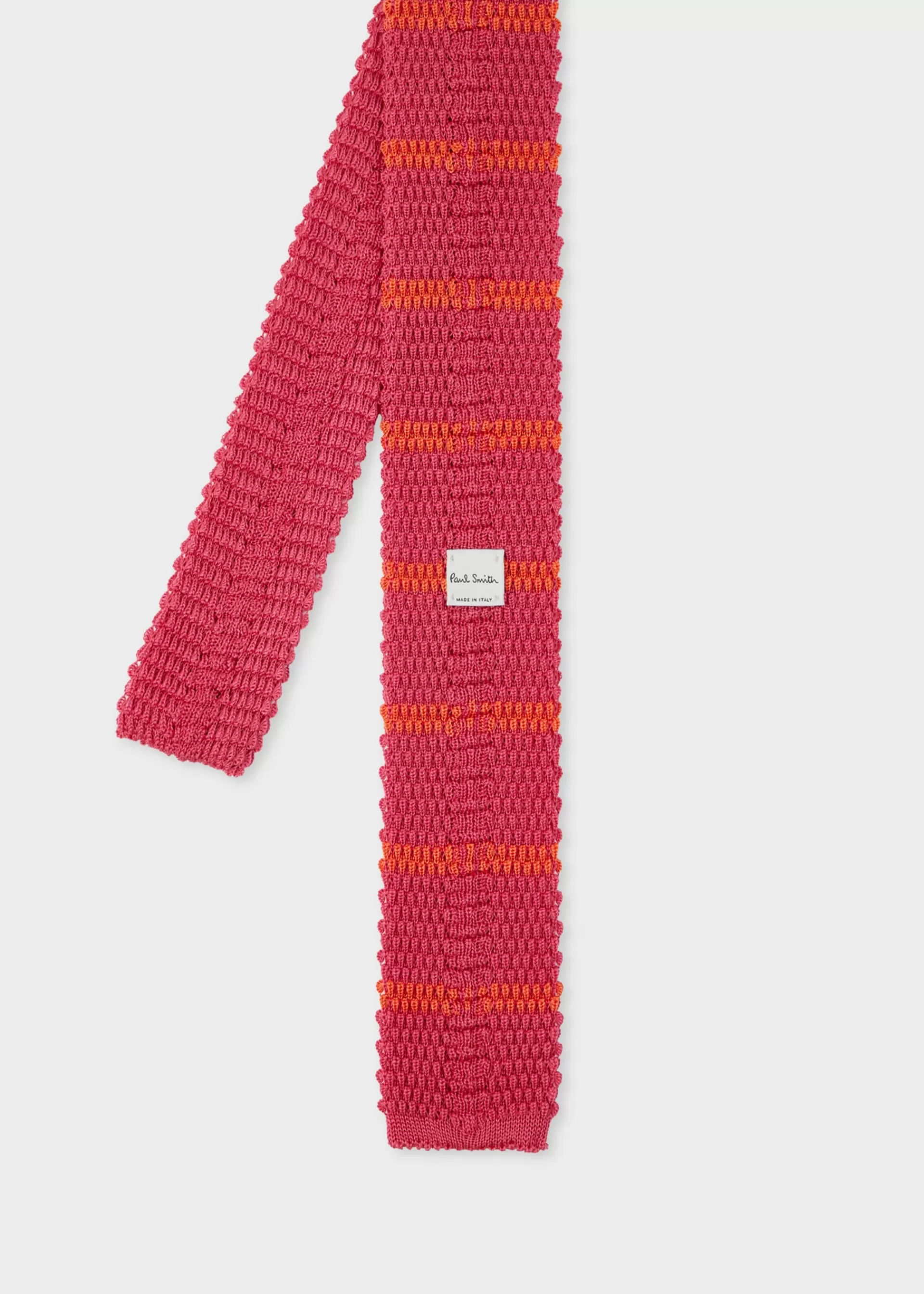 and Orange Knitted Stripe Tie>Paul Smith Clearance