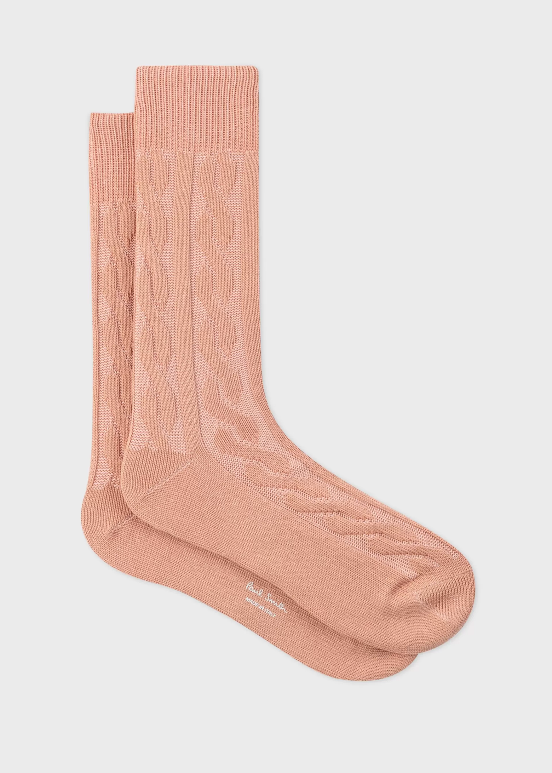 Cotton-Blend Cable Socks>Paul Smith Store