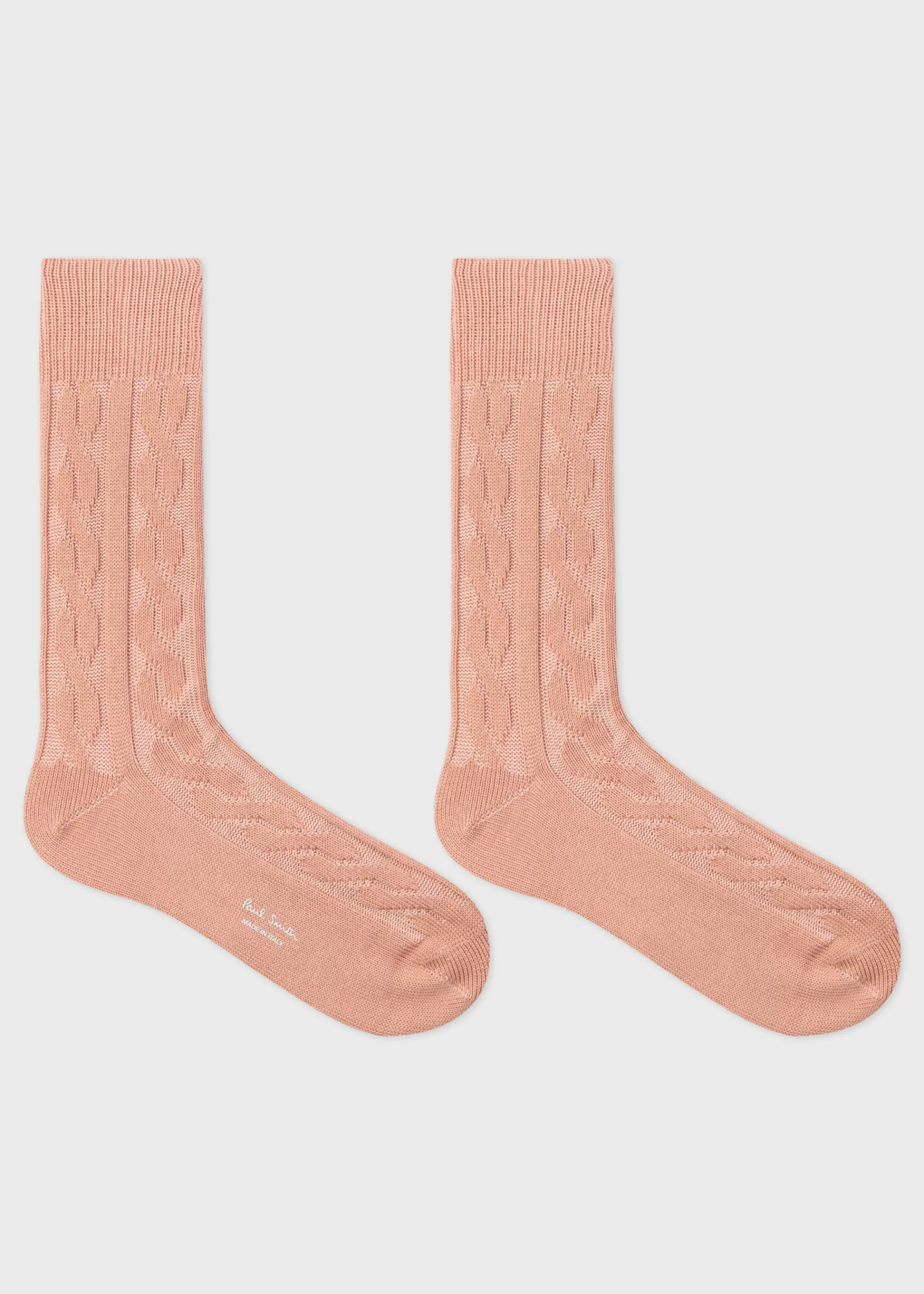 Cotton-Blend Cable Socks>Paul Smith Store