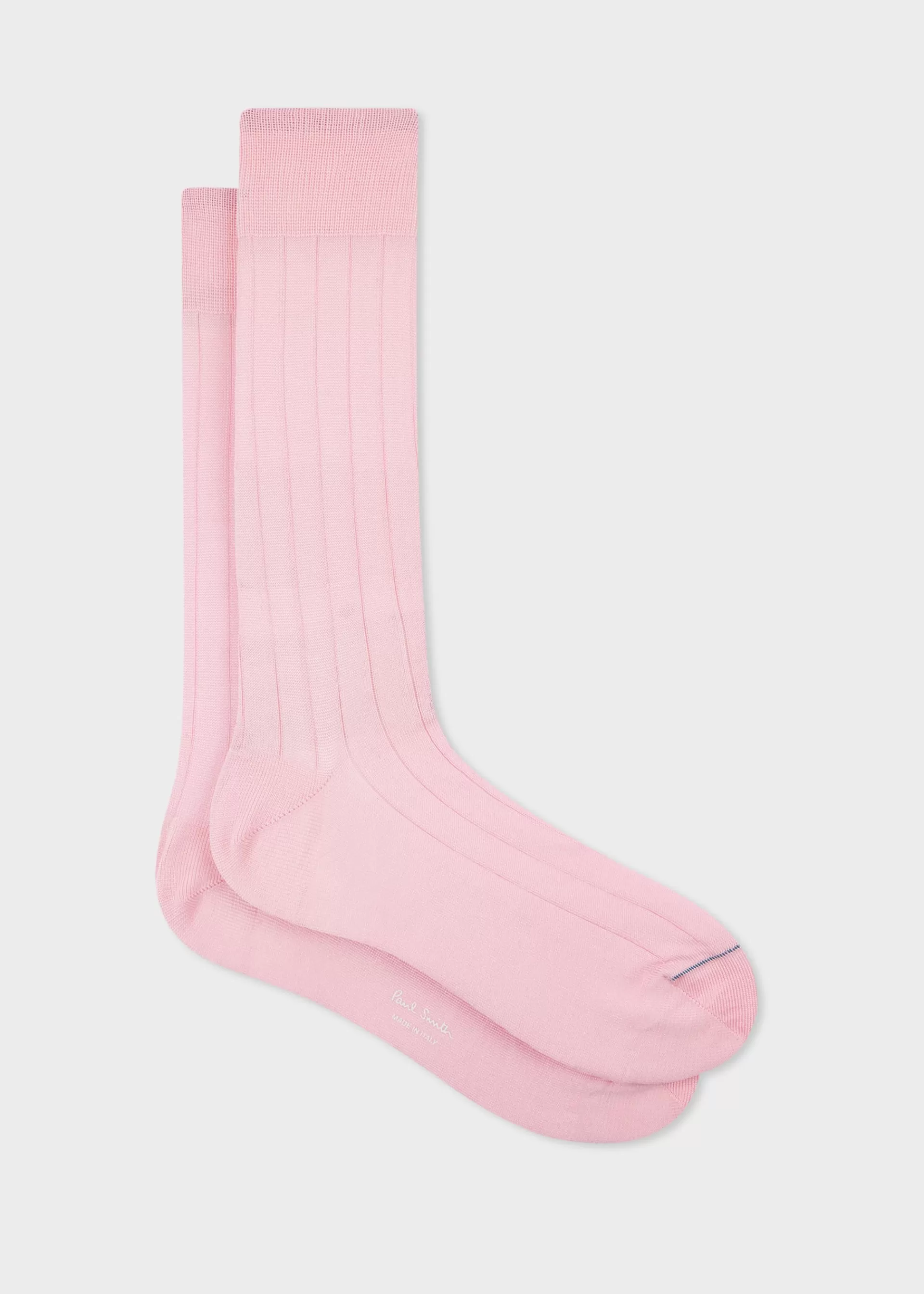 Mercerised Cotton-Blend Ribbed Socks>Paul Smith New