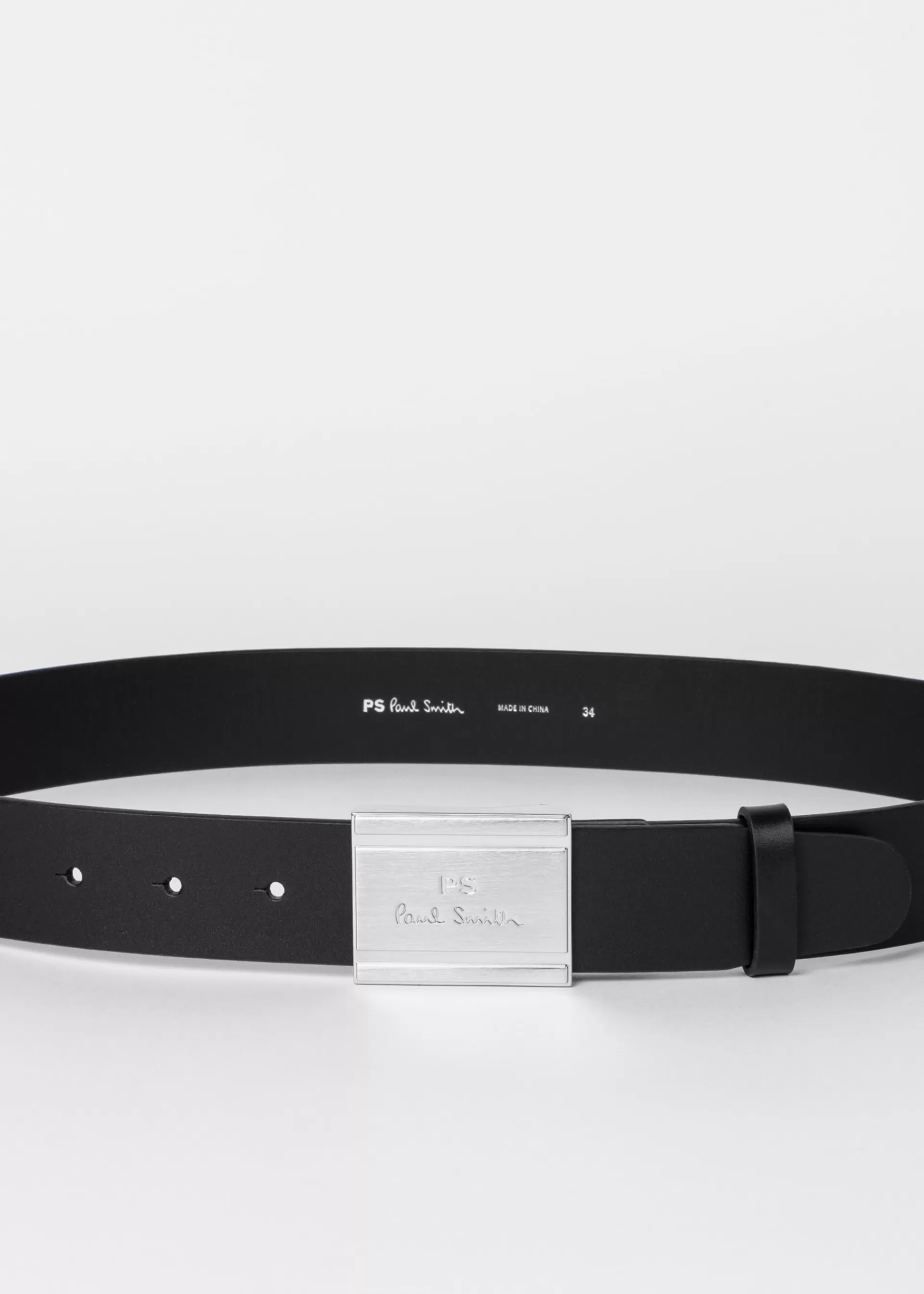 PS Plaque Leather Belt>Paul Smith Sale