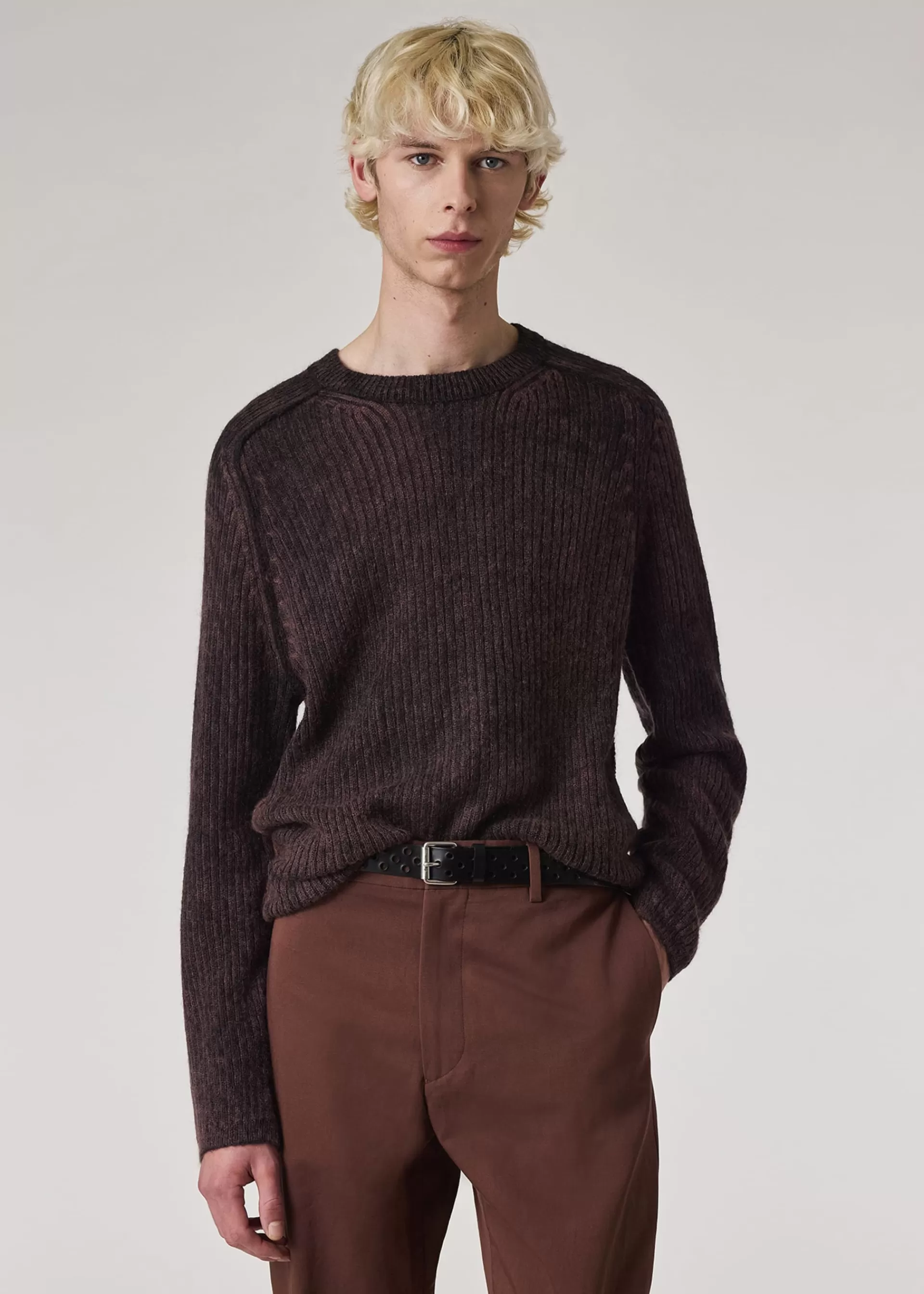 Acid-Wash Print Effect Wool-Mohair Sweater>Paul Smith Cheap