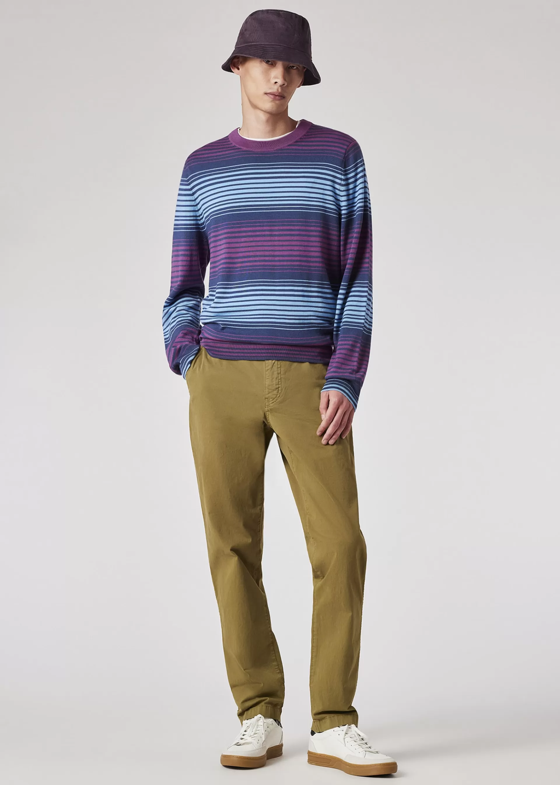 and Blue Stripe Merino Sweater>Paul Smith Best Sale