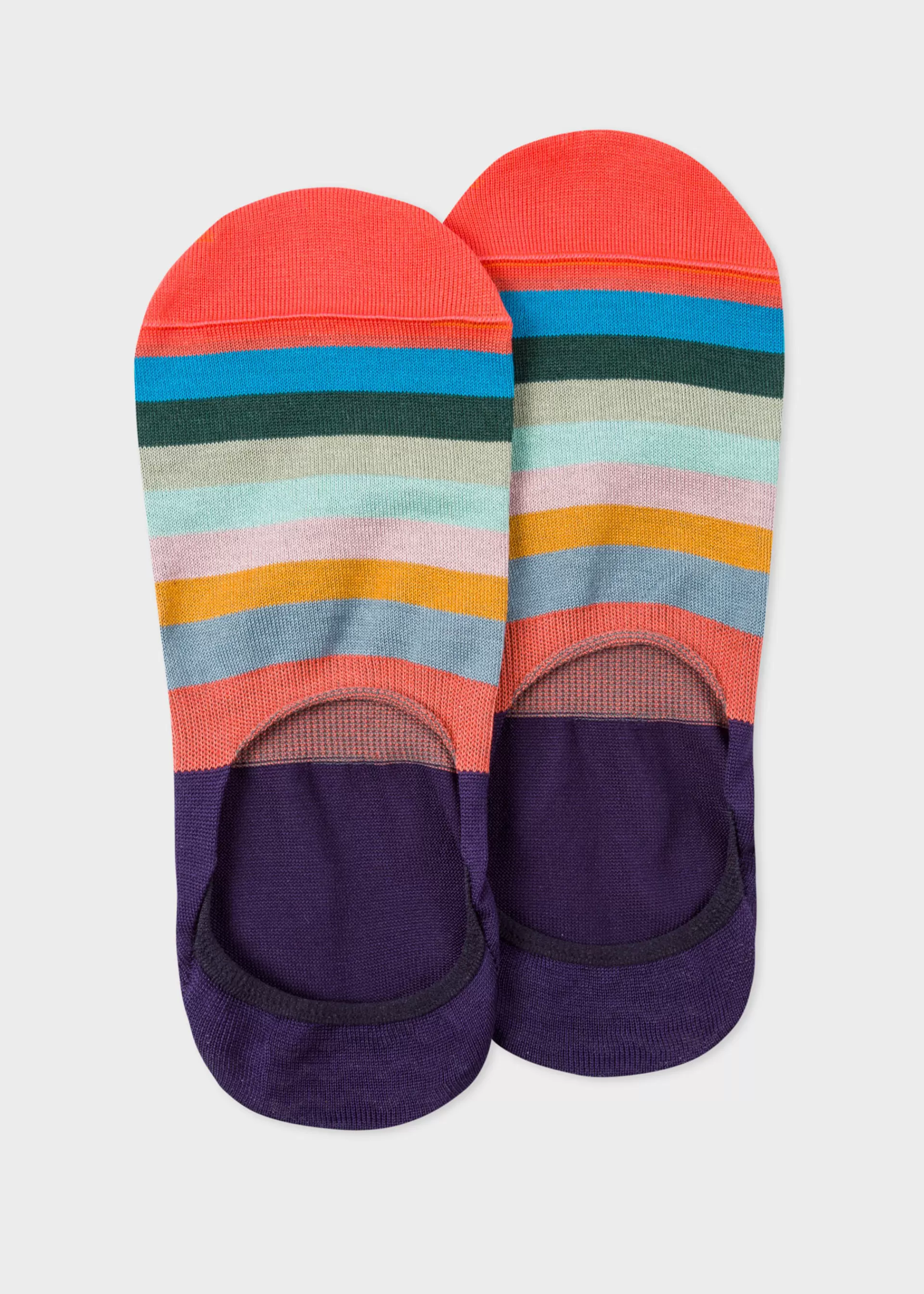 Purple 'Artist Stripe' Loafer Socks>Paul Smith Cheap