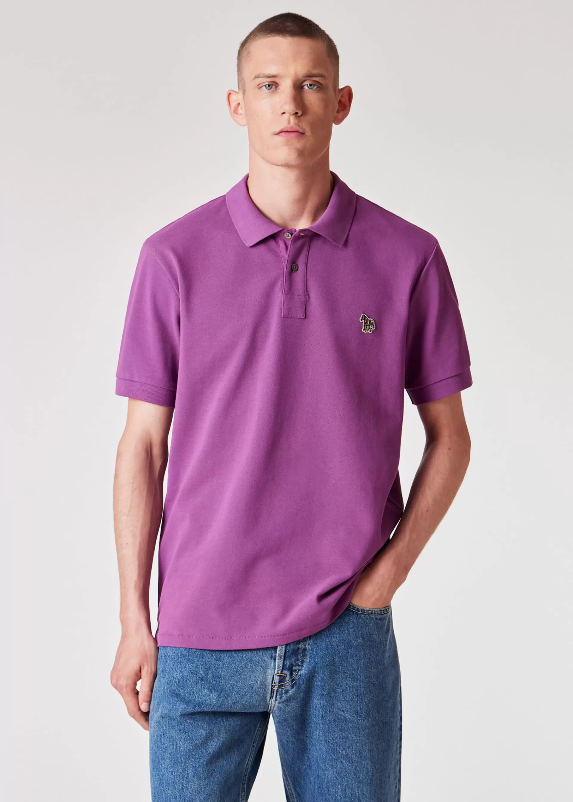 Organic Cotton Zebra Polo Shirt>Paul Smith Clearance