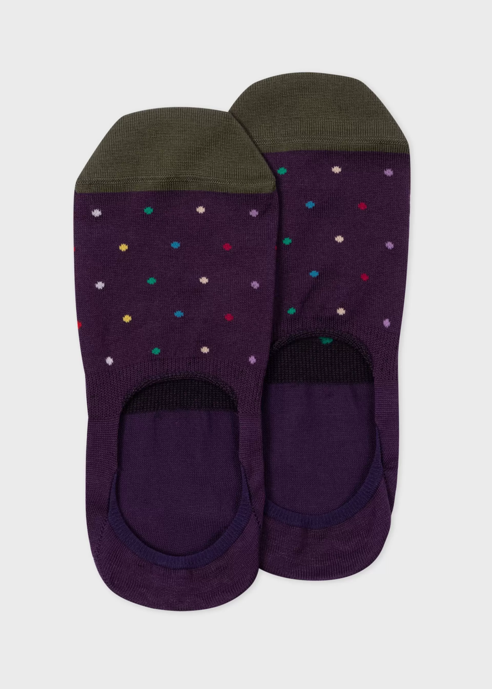 Purple Polka Dot Loafer Socks>Paul Smith Best