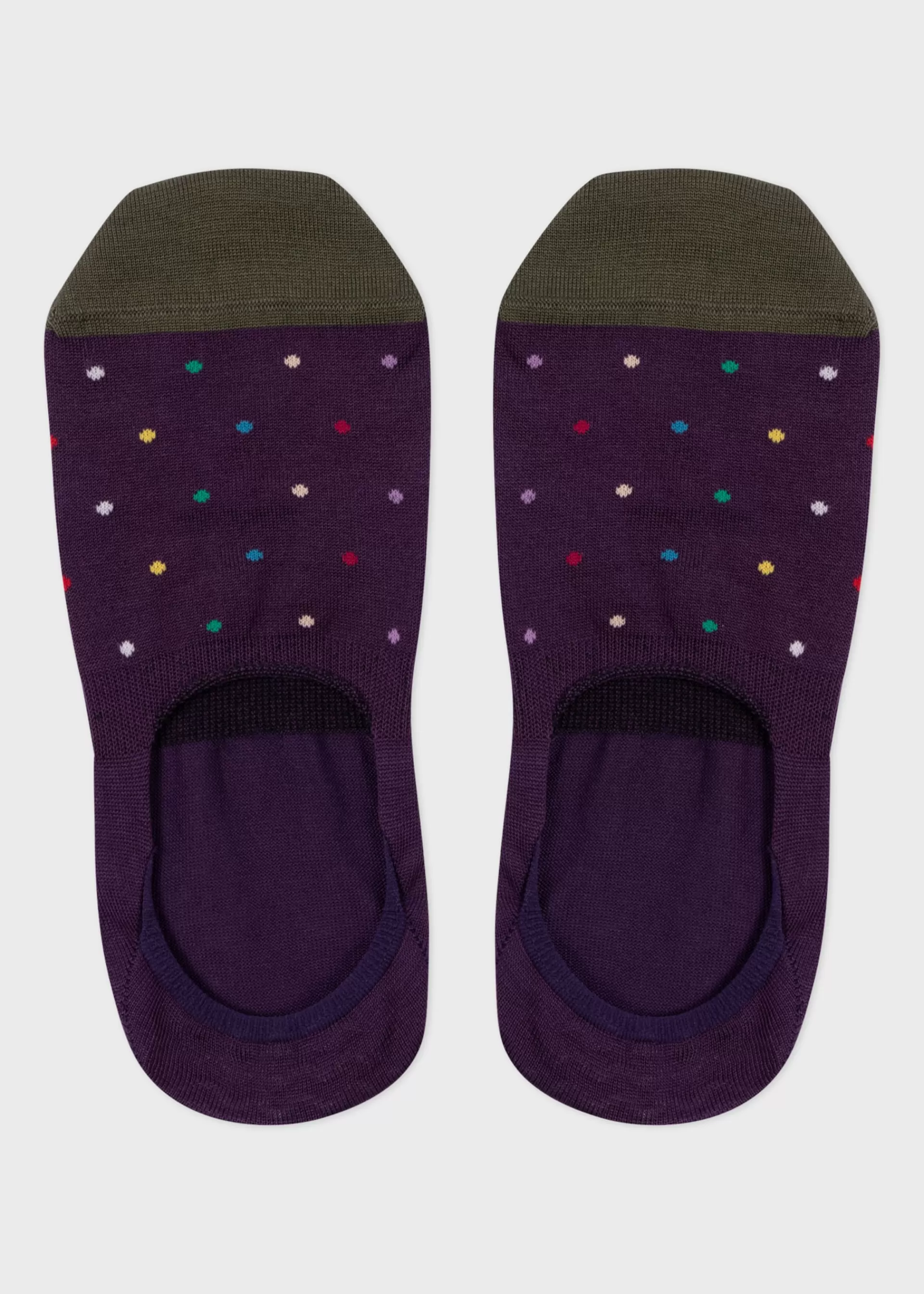 Purple Polka Dot Loafer Socks>Paul Smith Best