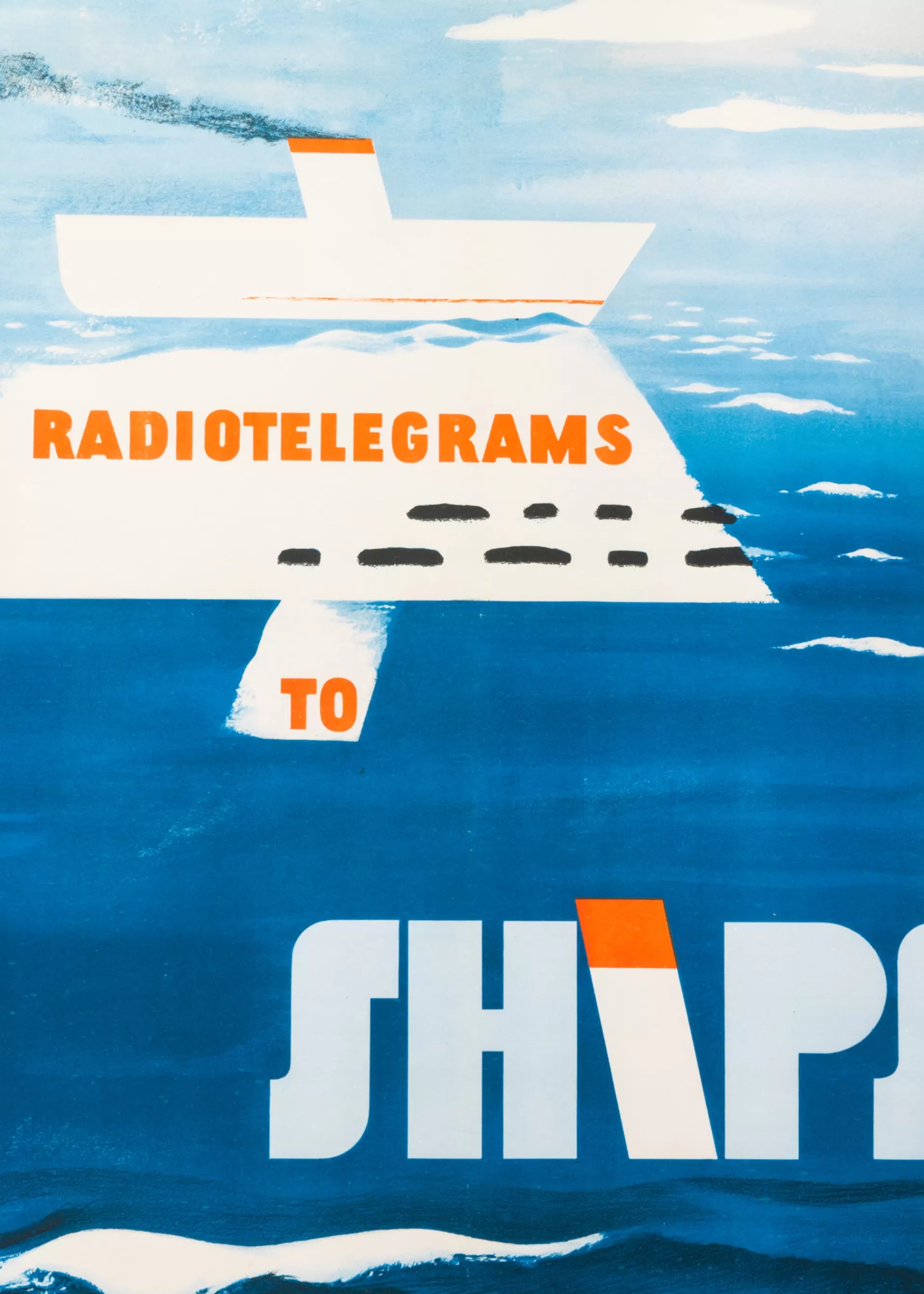 Radiotelegrams to Ships, 1947' Poster Print by H. A. Rothholz>Paul Smith Flash Sale