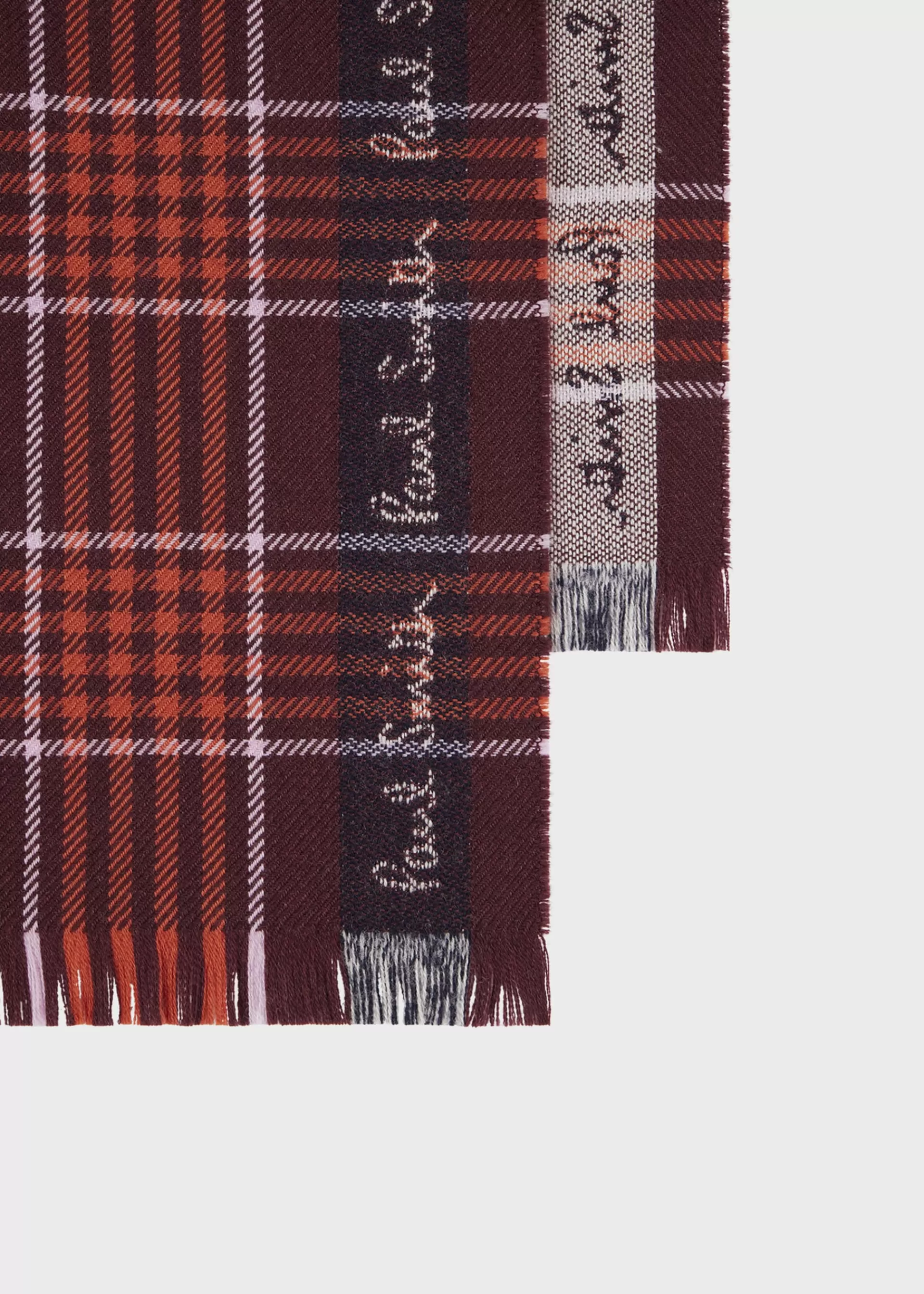 Border Check Scarf>Paul Smith Cheap