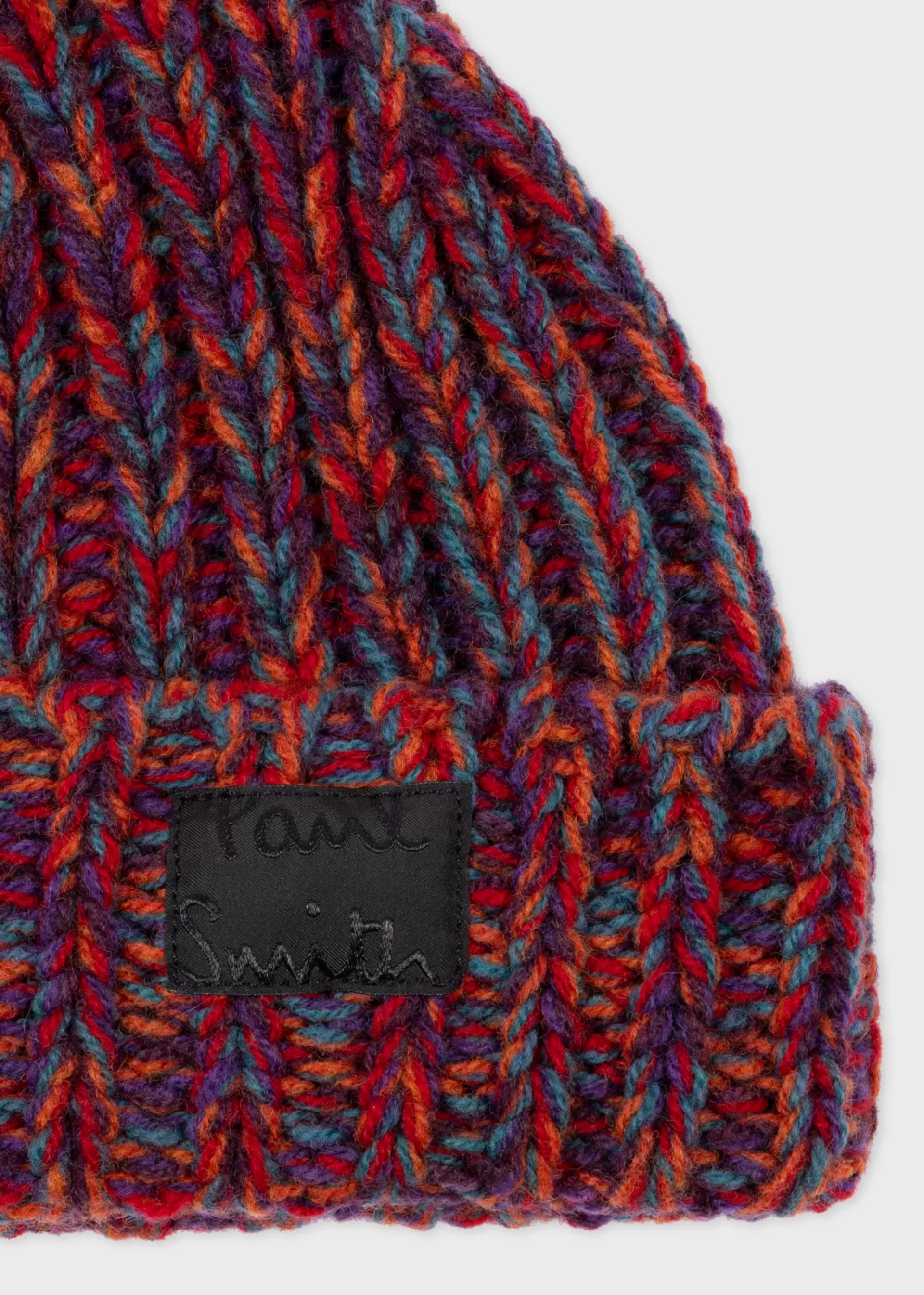 Chunky Knitted Twist Lambswool Beanie>Paul Smith Store