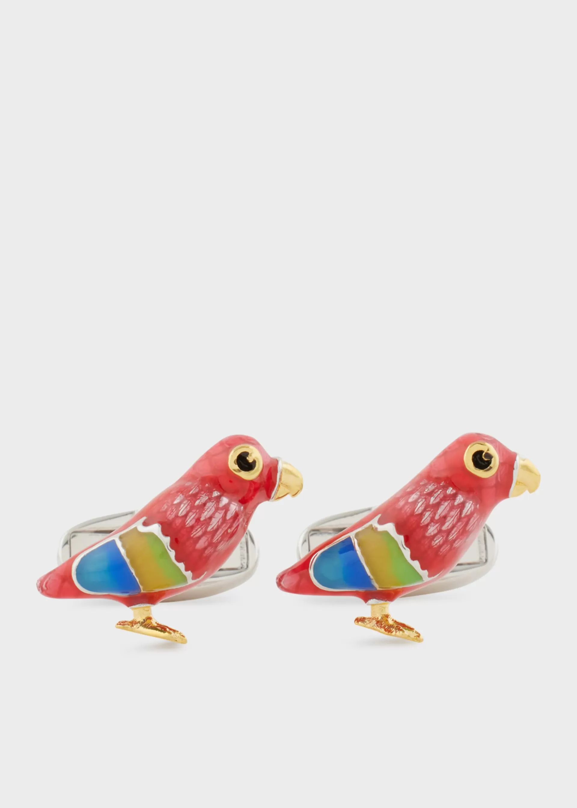 Red 'Macaw Parrot' Cufflinks>Paul Smith Discount