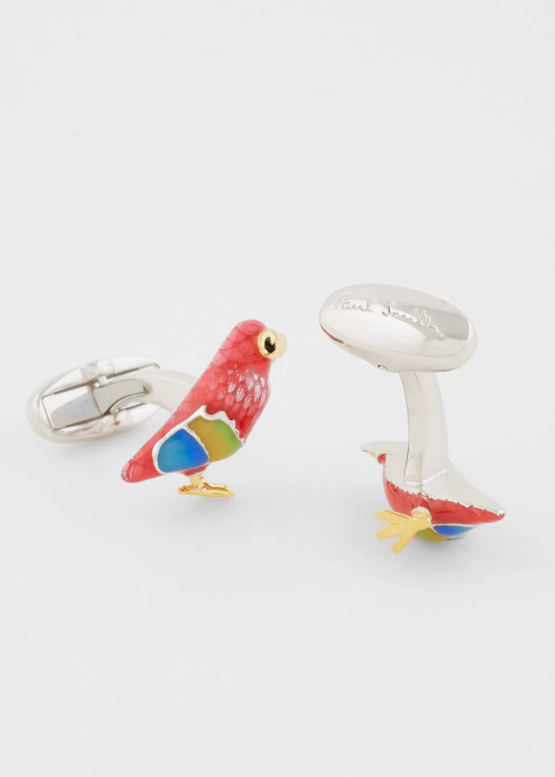 Red 'Macaw Parrot' Cufflinks>Paul Smith Discount