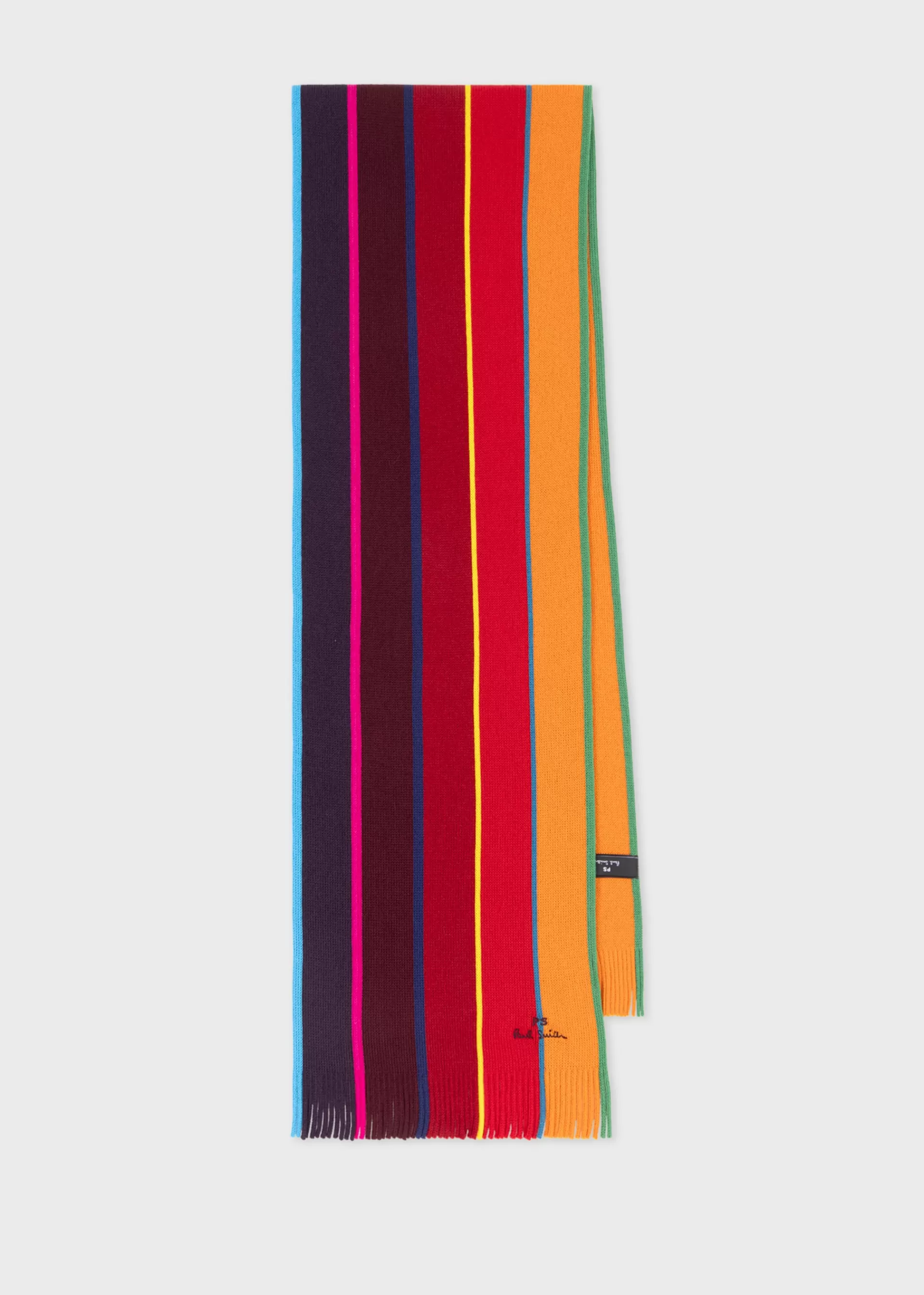 Ombre Stripe Merino Wool Scarf>Paul Smith Outlet