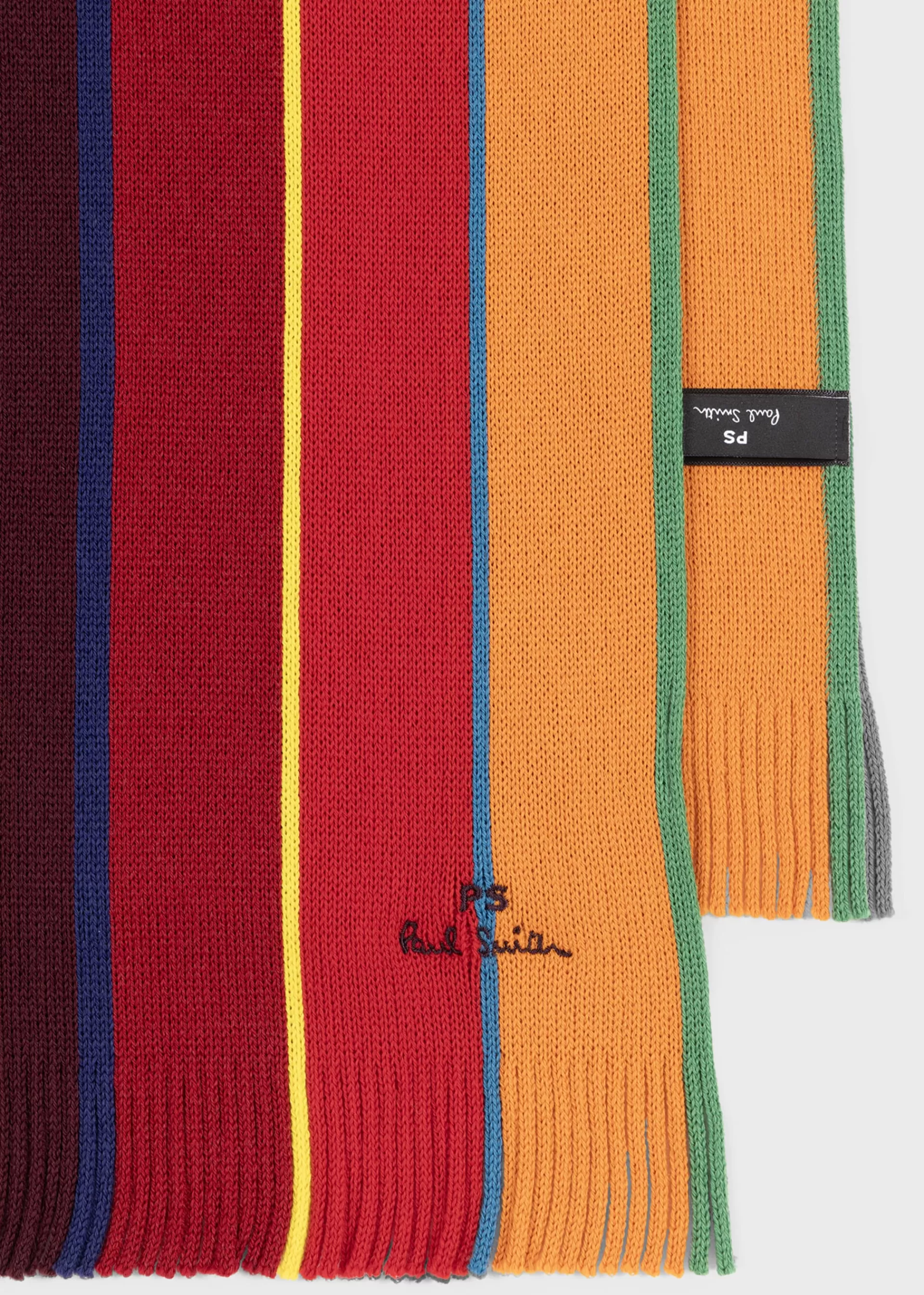 Ombre Stripe Merino Wool Scarf>Paul Smith Outlet