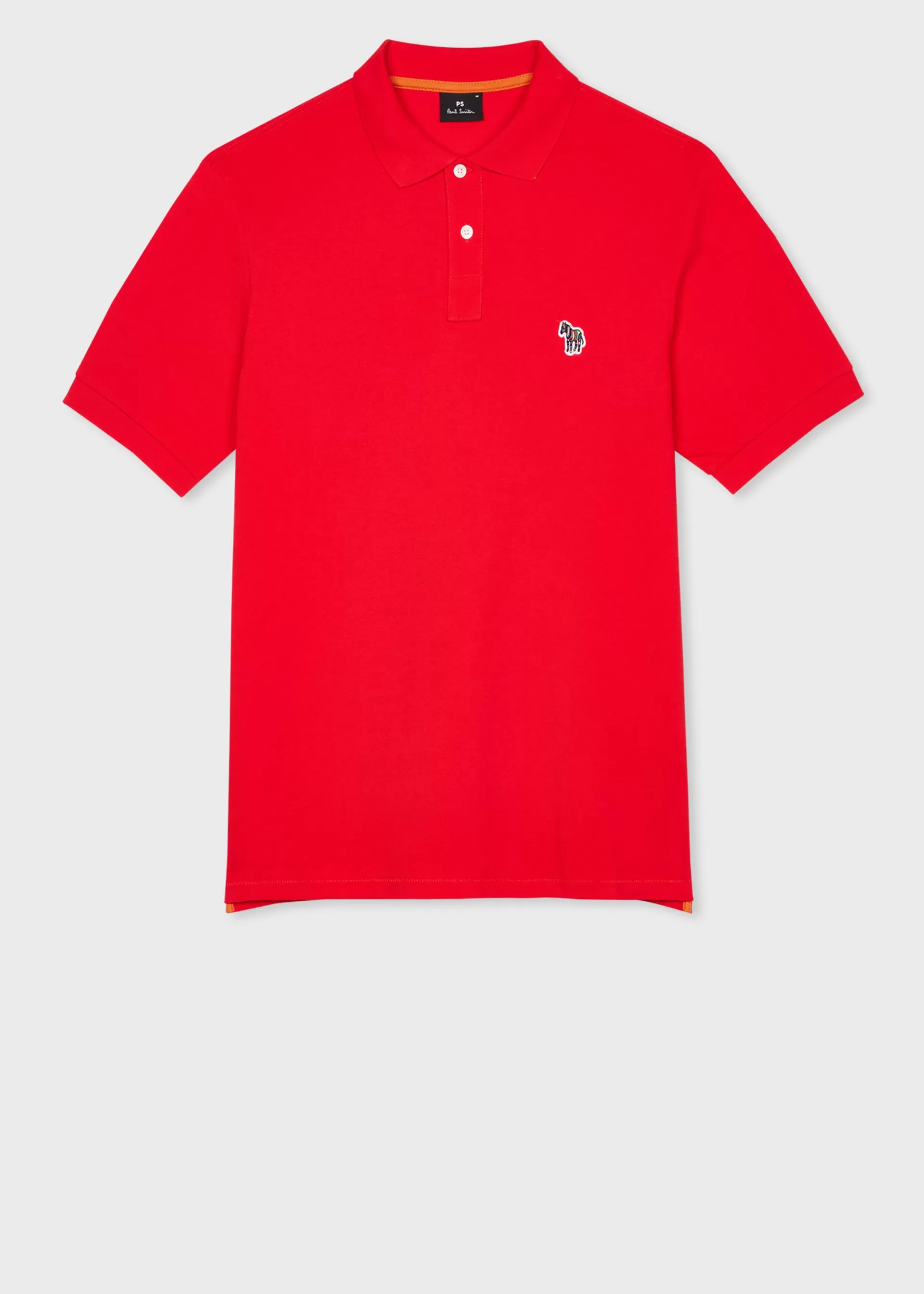 Red Organic Cotton Zebra Polo Shirt>Paul Smith Store