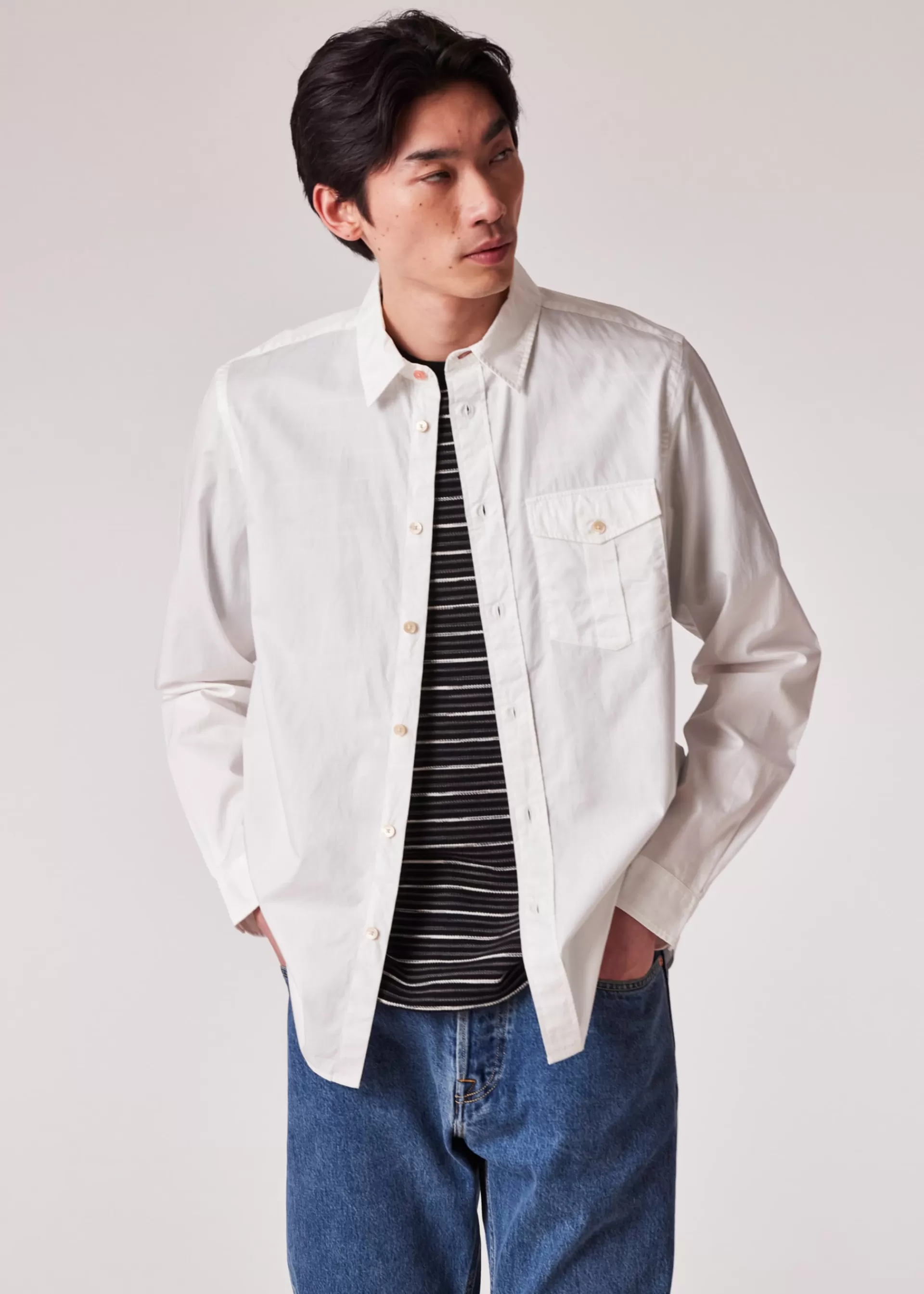 Regular-Fit Cotton-Twill Shirt>Paul Smith Outlet