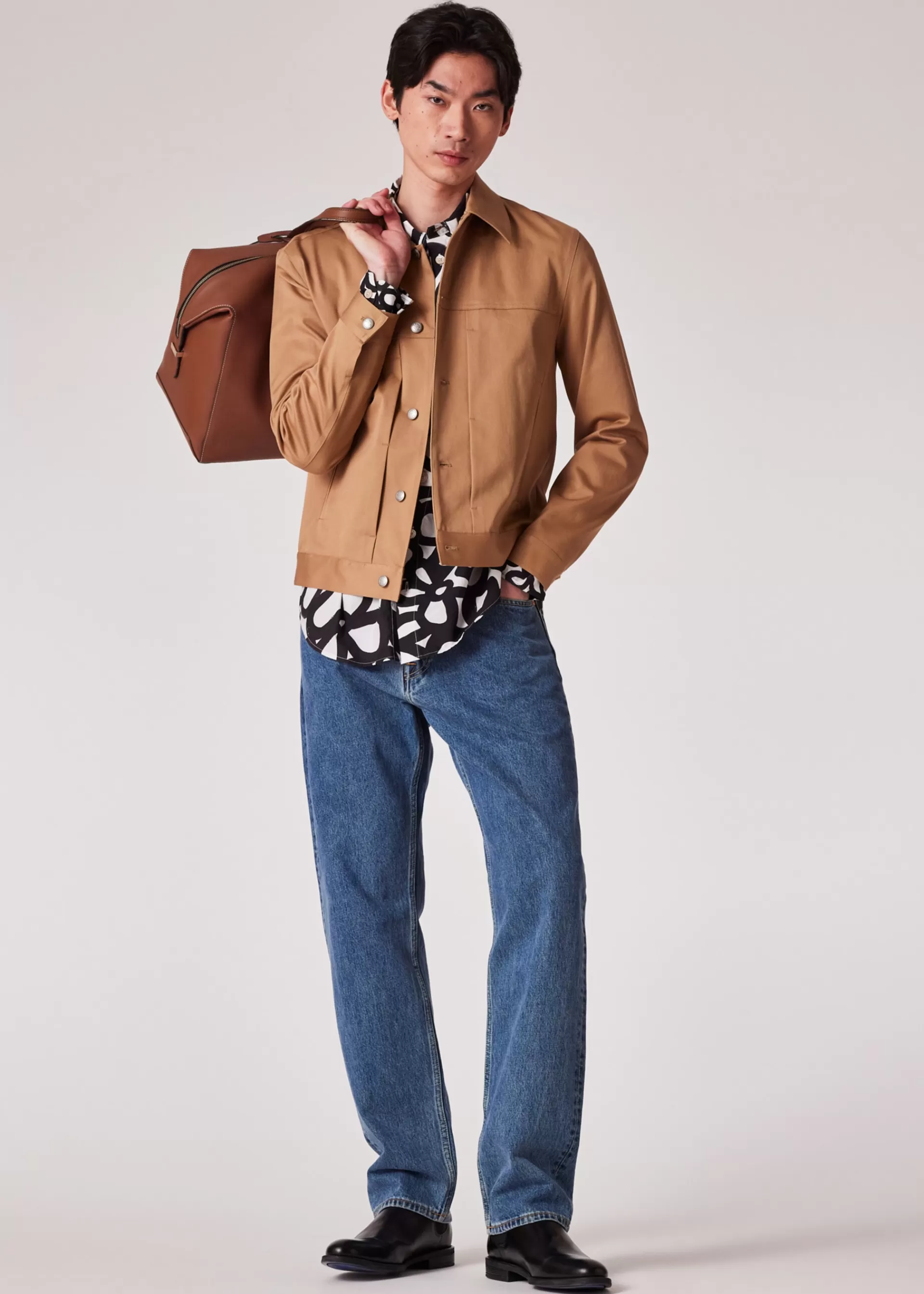 Relaxed-Fit Floral Print 'Happy' Shirt>Paul Smith Store