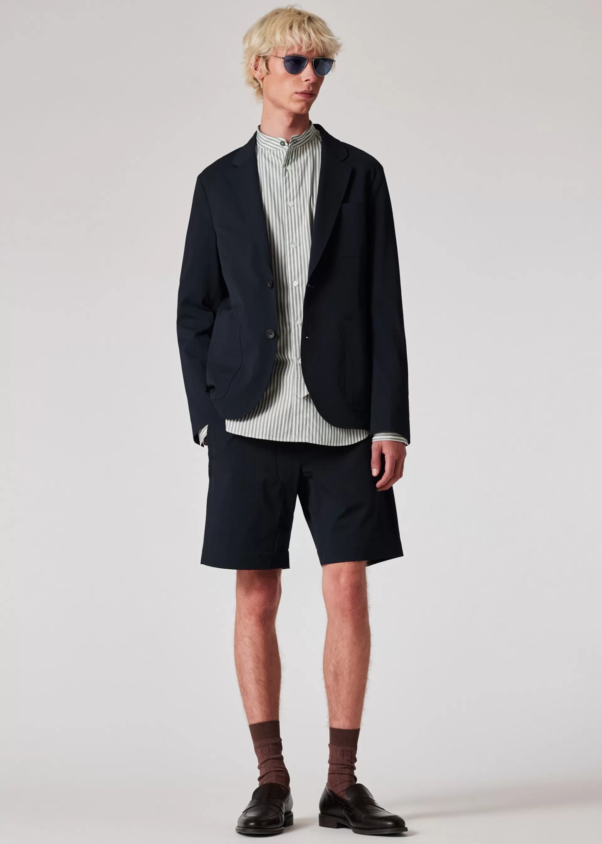 Relaxed-Fit Seersucker Shorts>Paul Smith Cheap