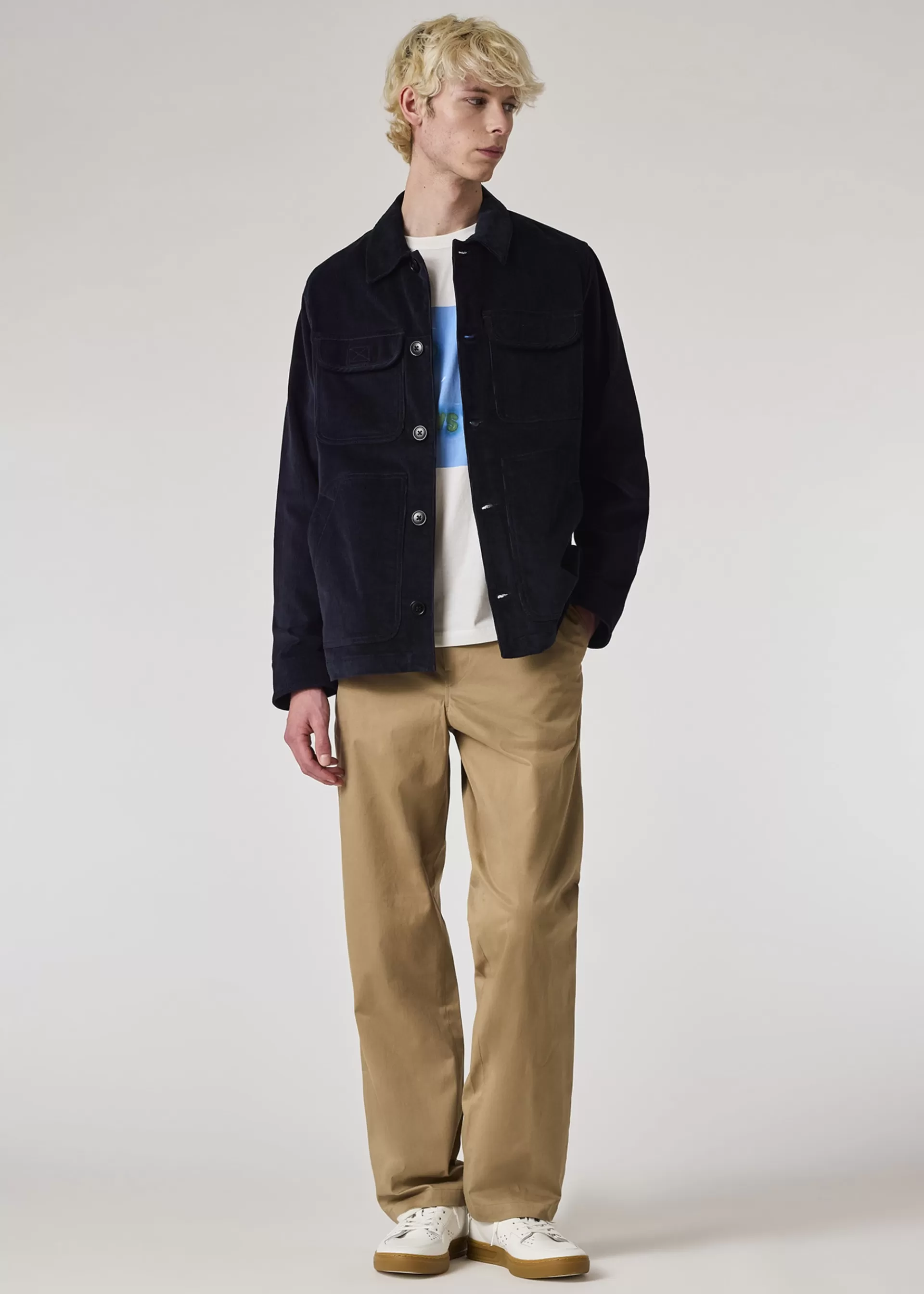 Relaxed-Fit Stretch-Cotton Sateen Trousers>Paul Smith Clearance