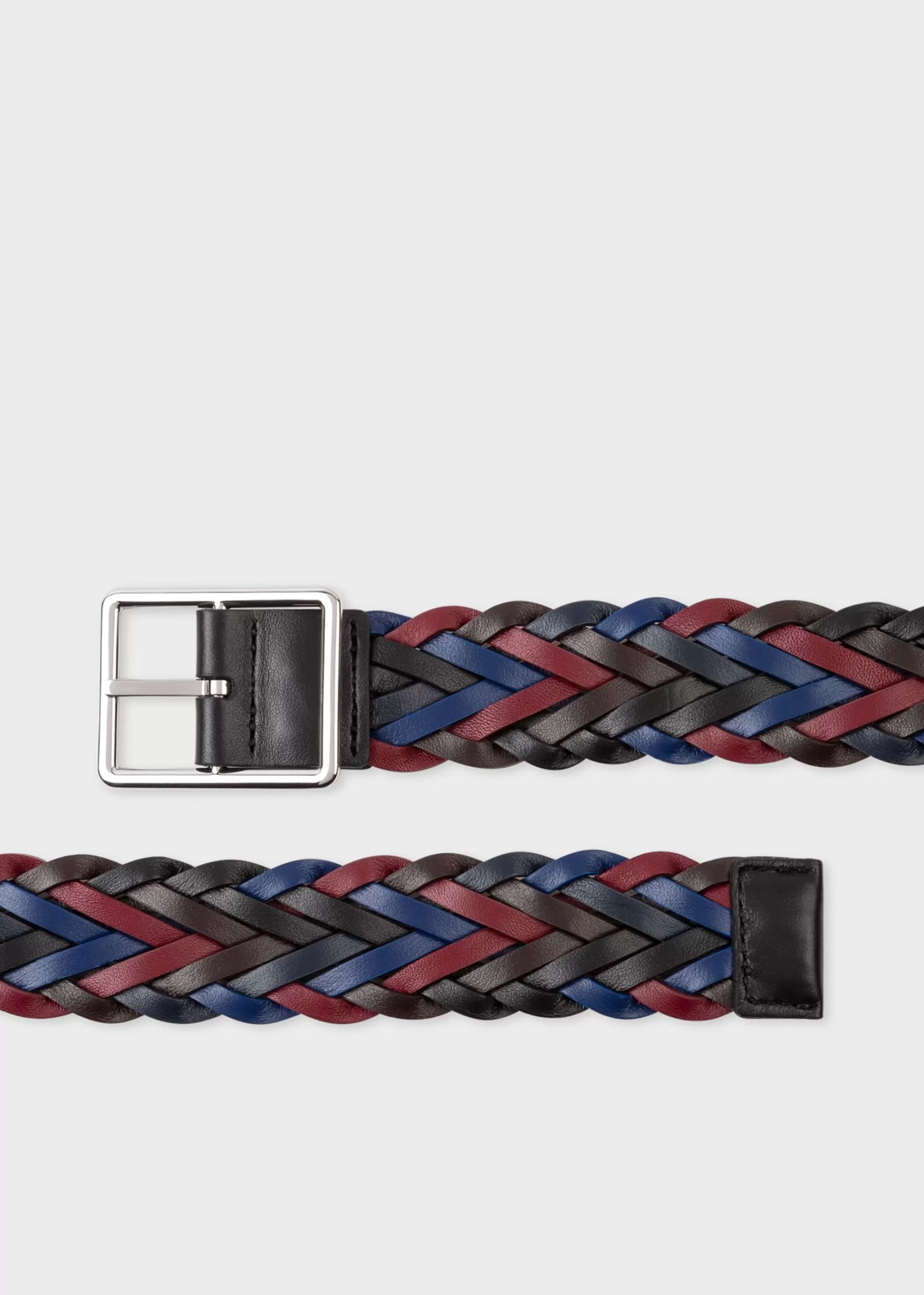 Reversible Plaited Leather Belt>Paul Smith Online