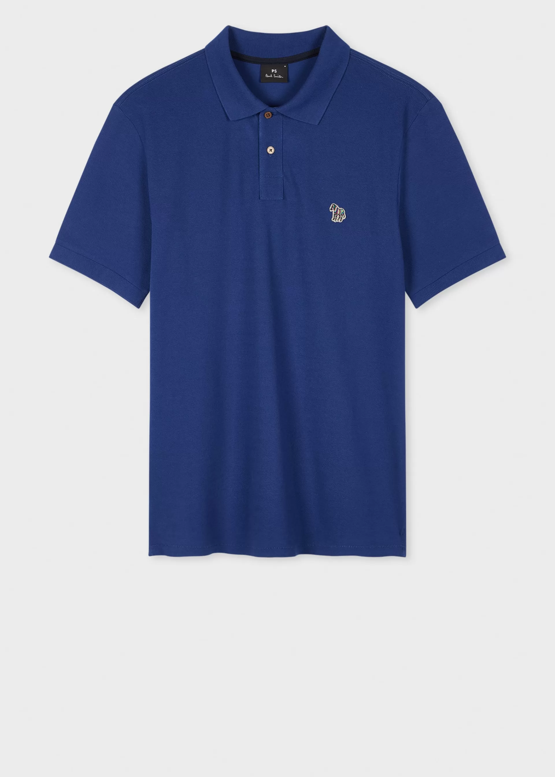 Royal Blue Organic Cotton Zebra Polo Shirt>Paul Smith Online