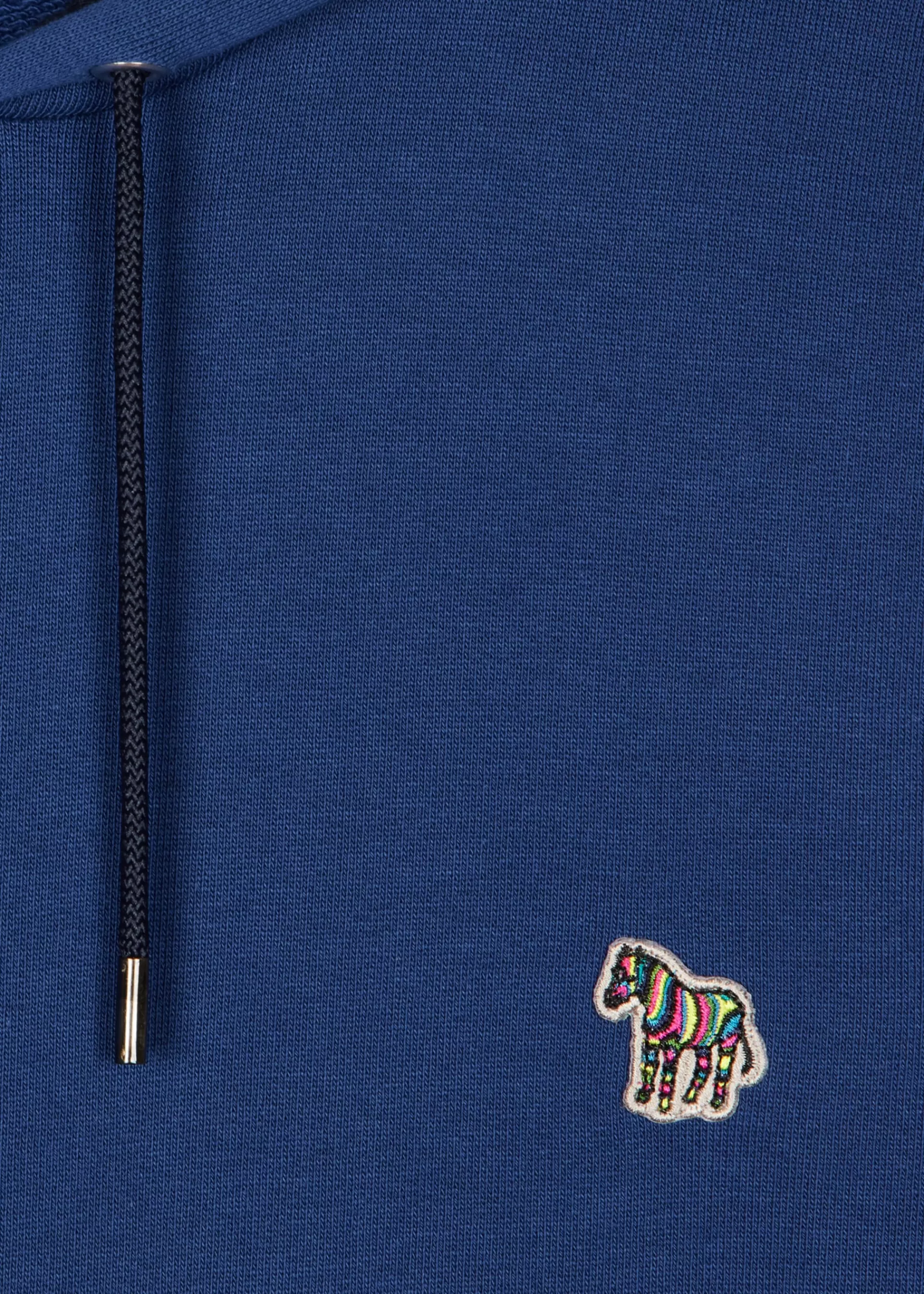 Royal Blue Zebra Logo Organic Cotton Hoodie>Paul Smith Cheap