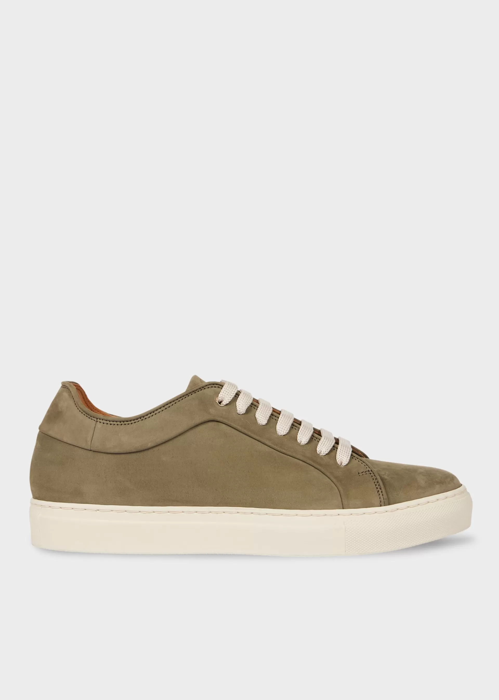 Sage Green Nubuck 'Basso' Trainers>Paul Smith Best