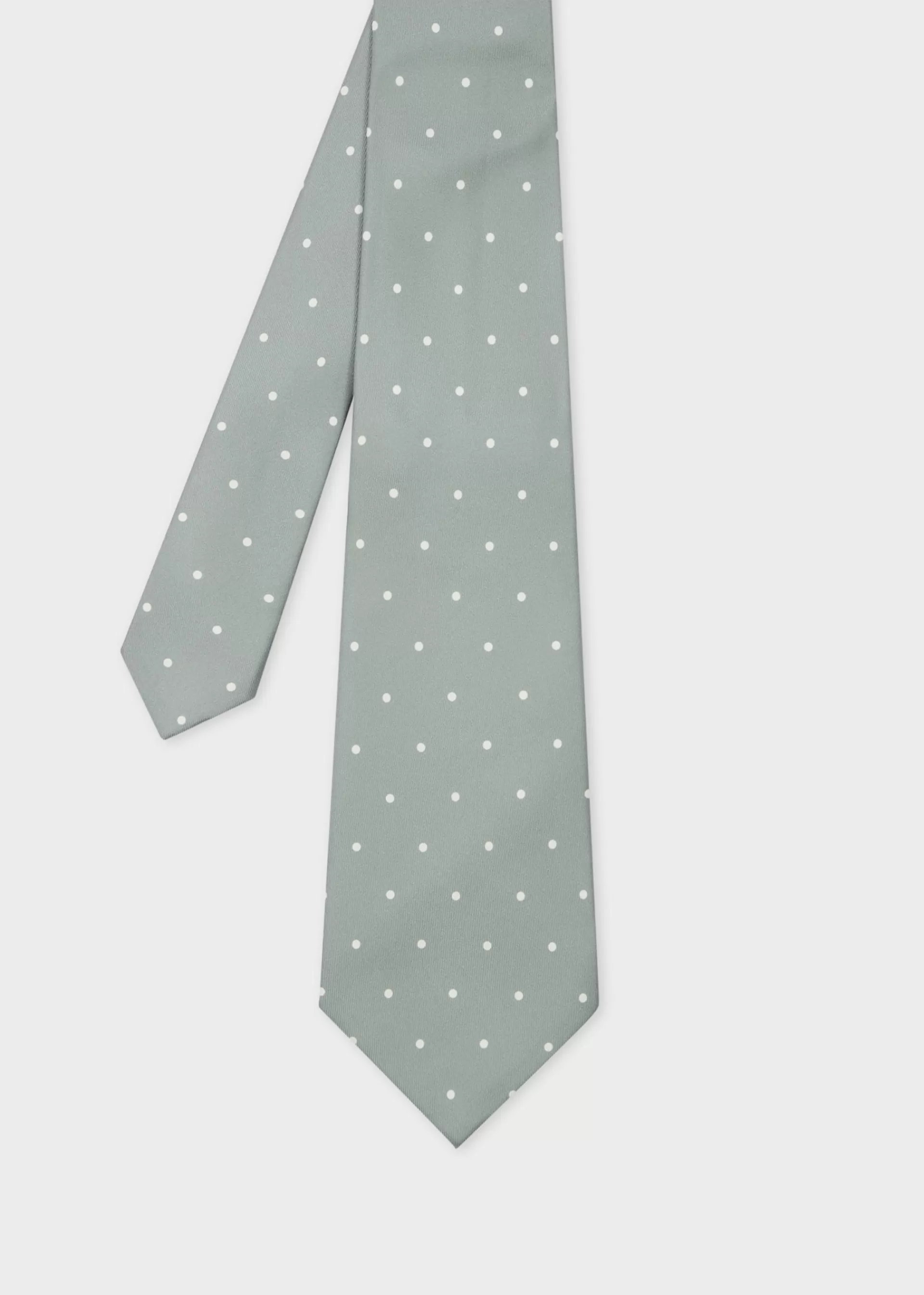 Sage Green Polka Dot Tie>Paul Smith Best Sale
