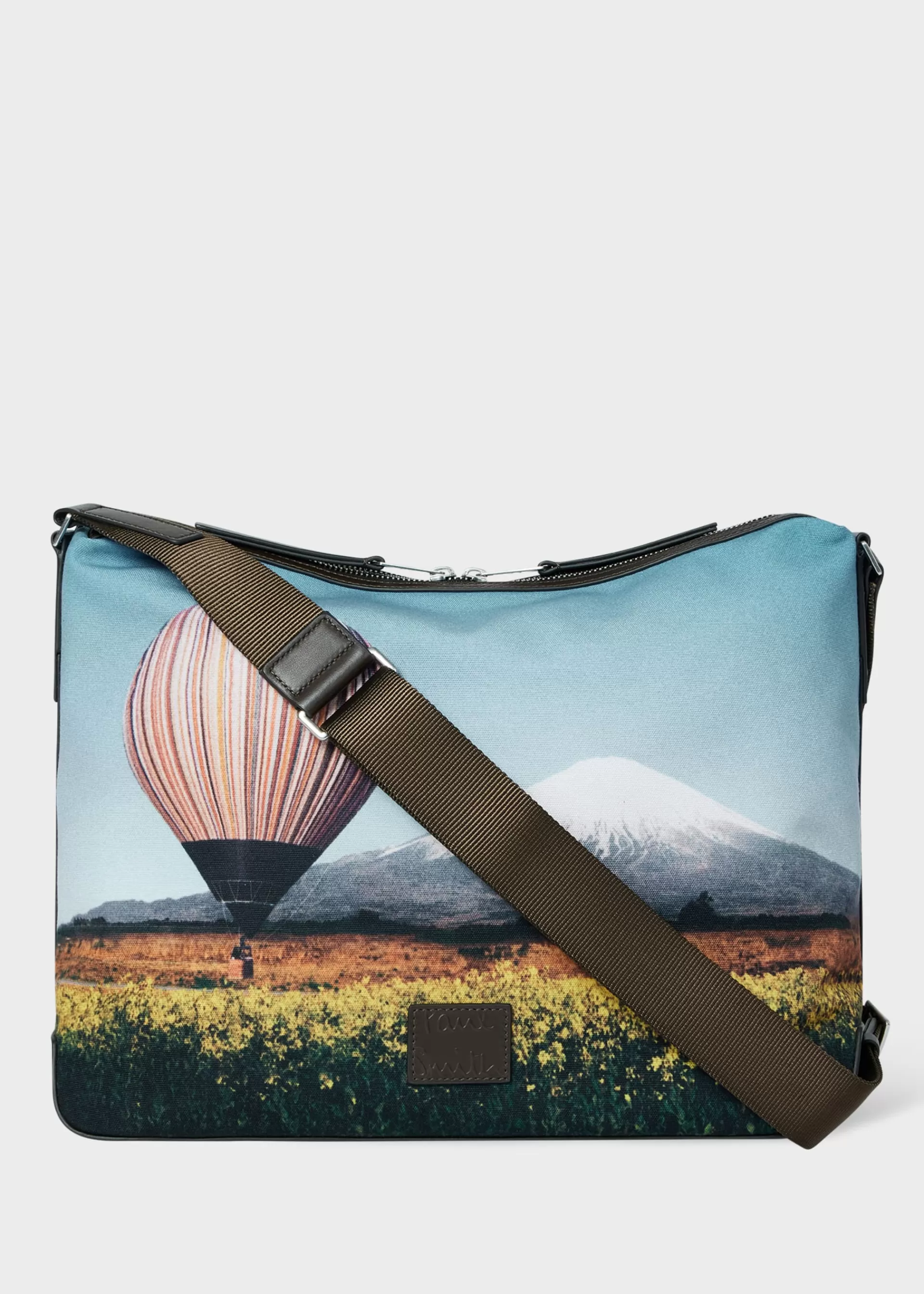 Signature Stripe Balloon Mount Fuji' Print Cross-Body Bag>Paul Smith Shop