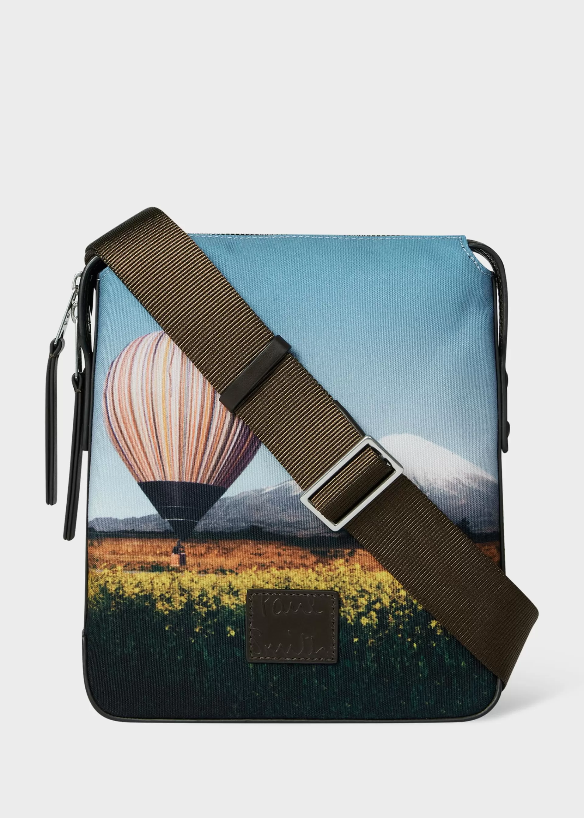 Signature Stripe Balloon Mount Fuji' Print Flight Bag>Paul Smith Discount