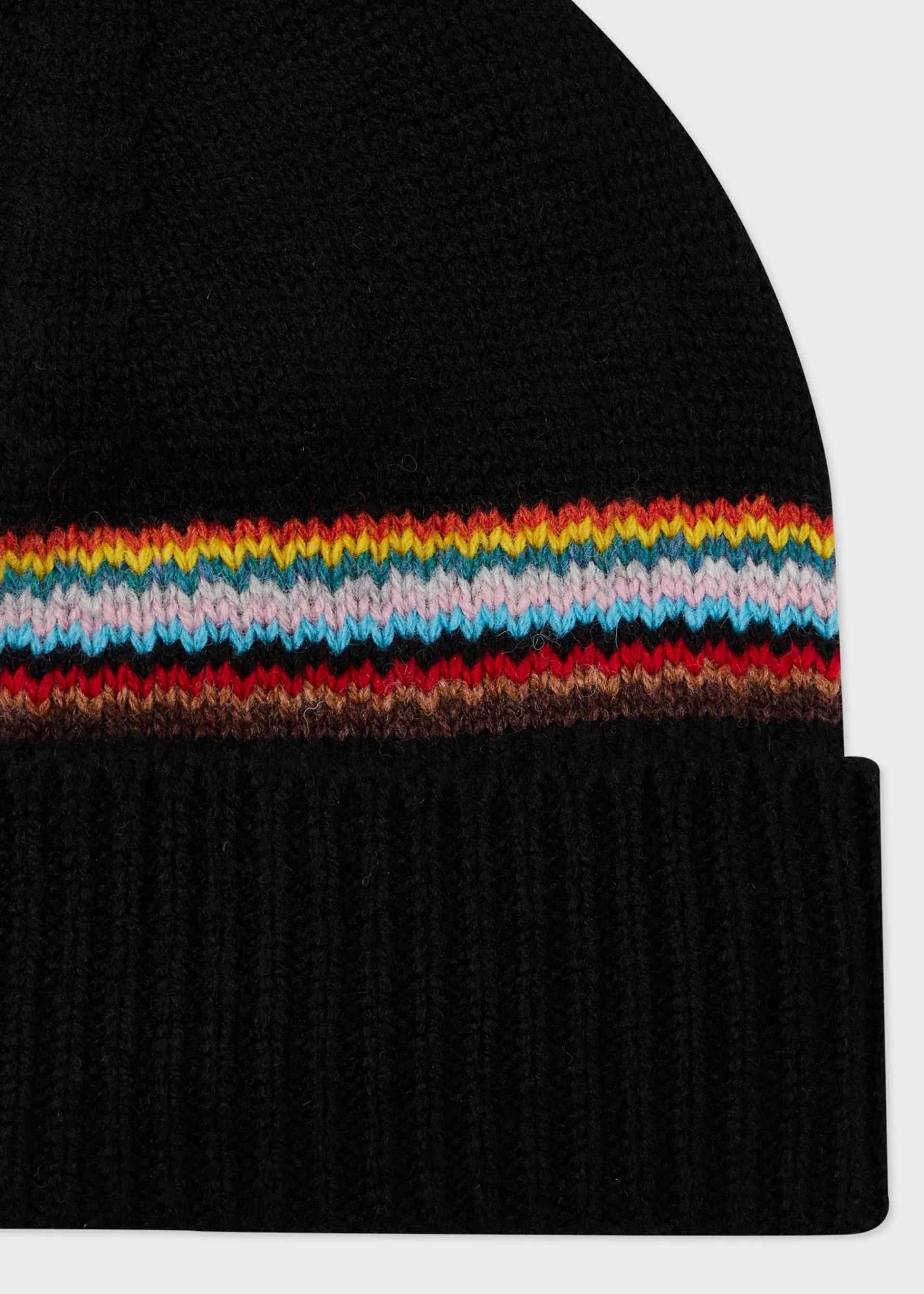 Signature Stripe' Black Block Beanie & Black and Grey Block Stripe Scarf Gift Set>Paul Smith Clearance