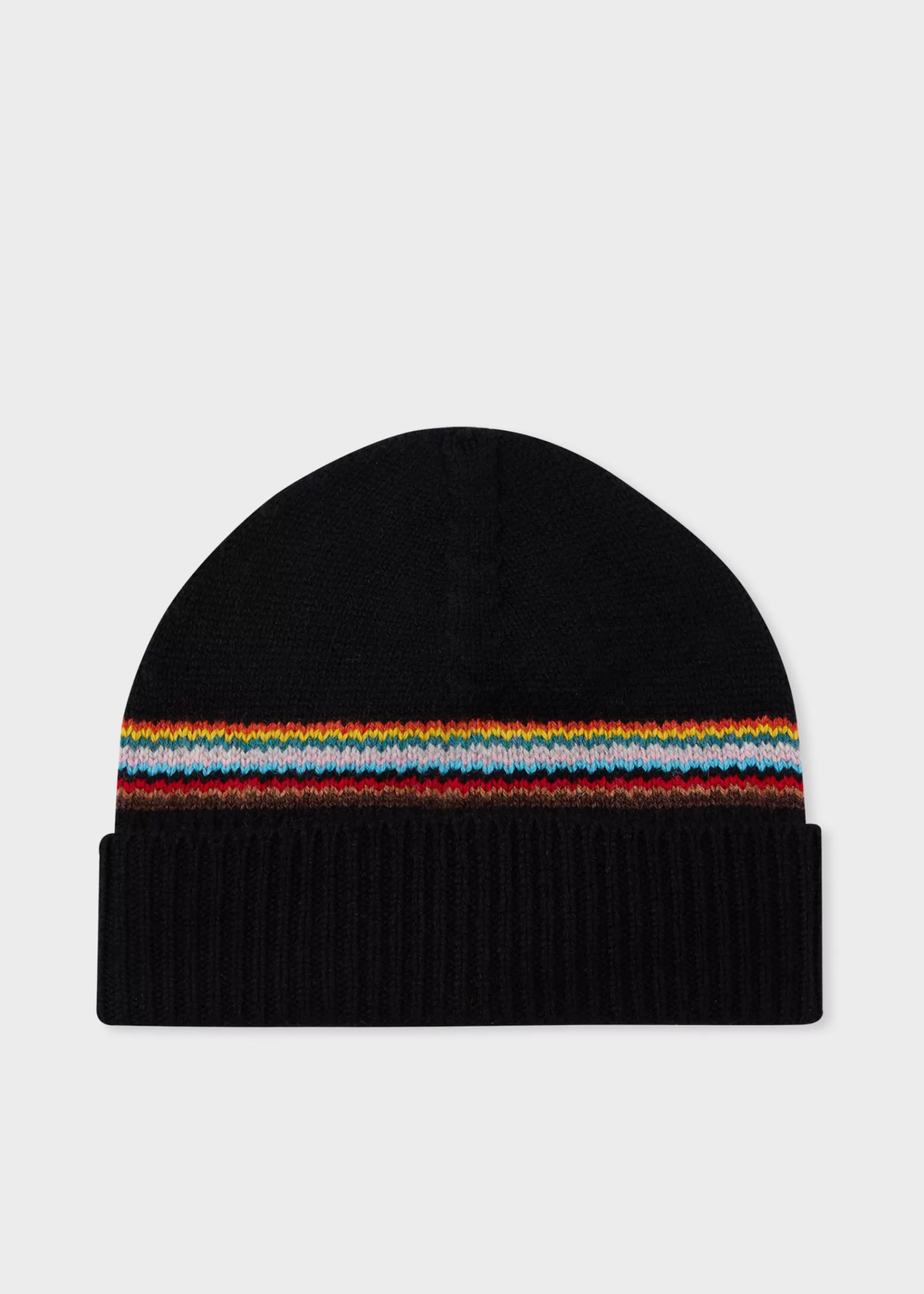 Signature Stripe' Black Block Beanie & Black and Grey Block Stripe Scarf Gift Set>Paul Smith Clearance