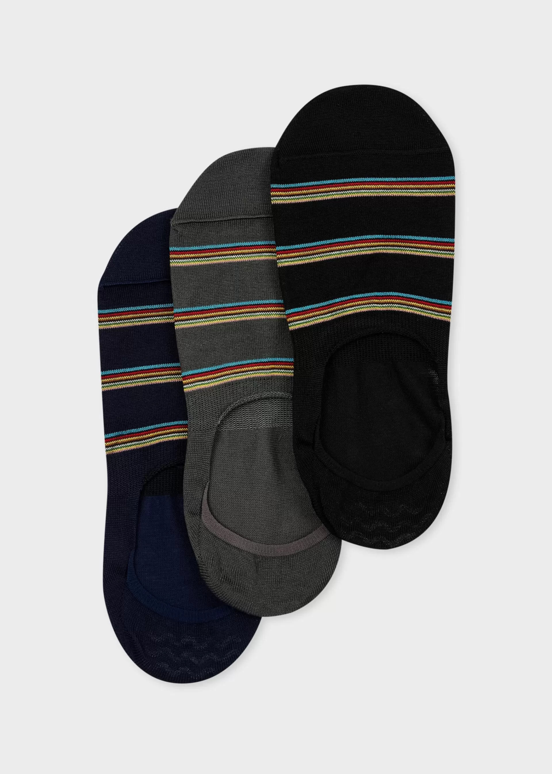 Signature Stripe Block' Loafers Socks Three Pack>Paul Smith Clearance