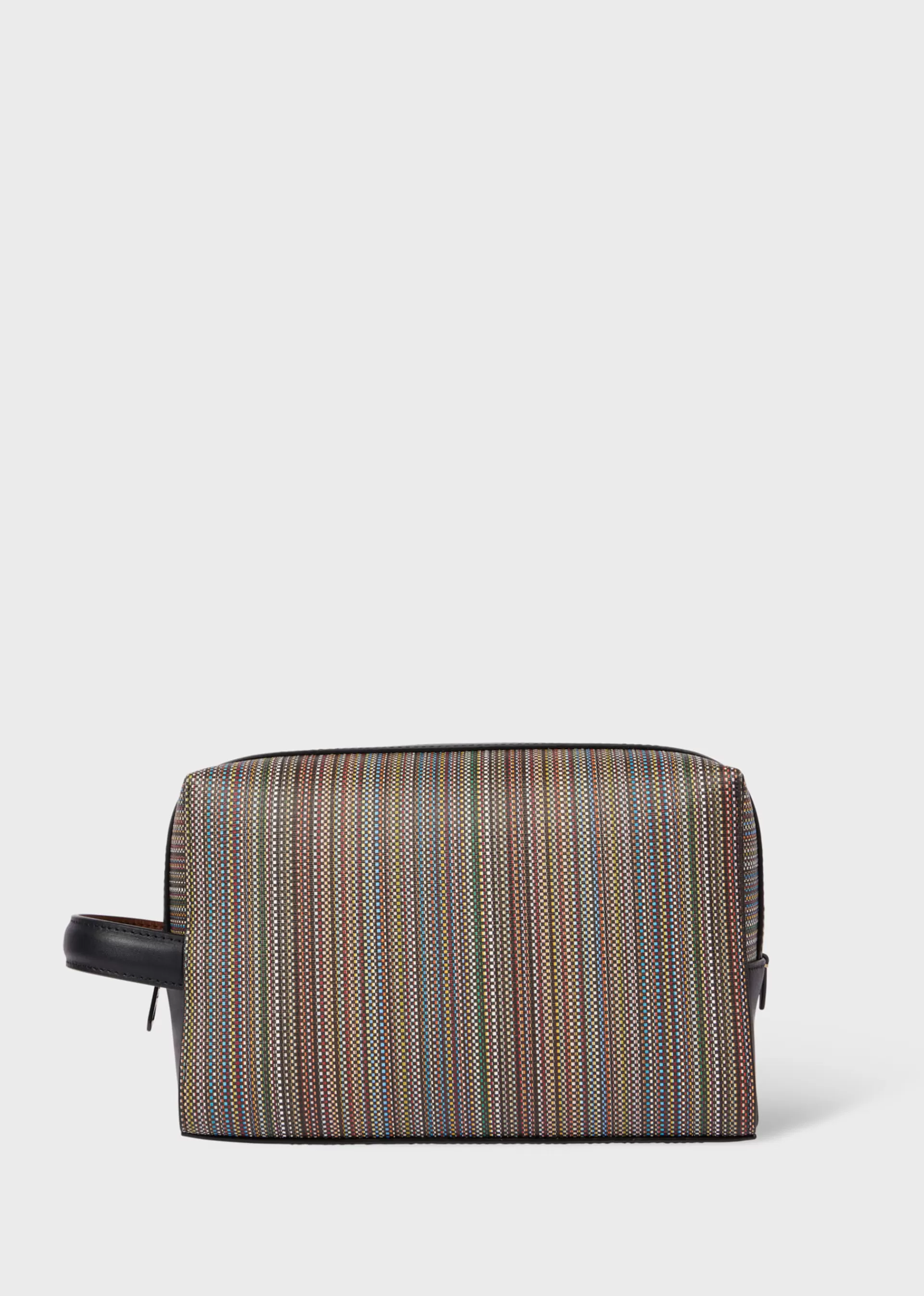 Signature Stripe' Coated Canvas Wash Bag>Paul Smith Cheap