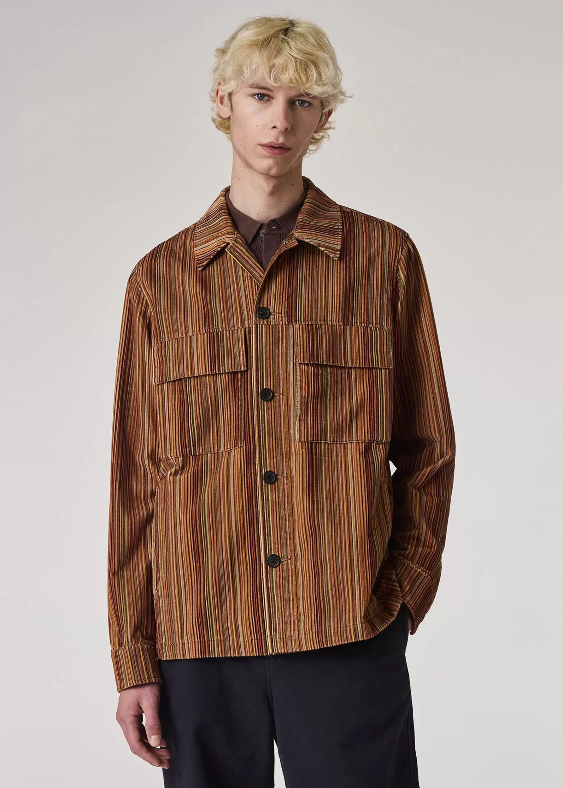 Signature Stripe' Corduroy Overshirt>Paul Smith Shop