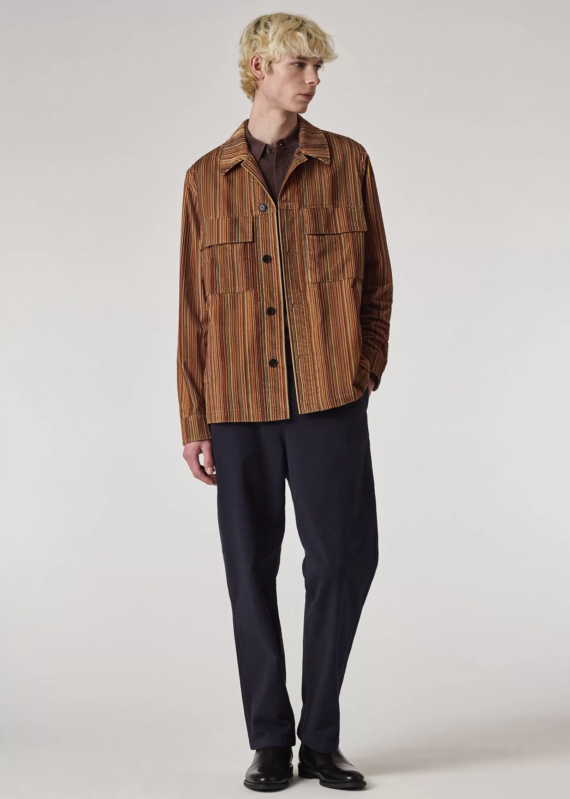 Signature Stripe' Corduroy Overshirt>Paul Smith Shop