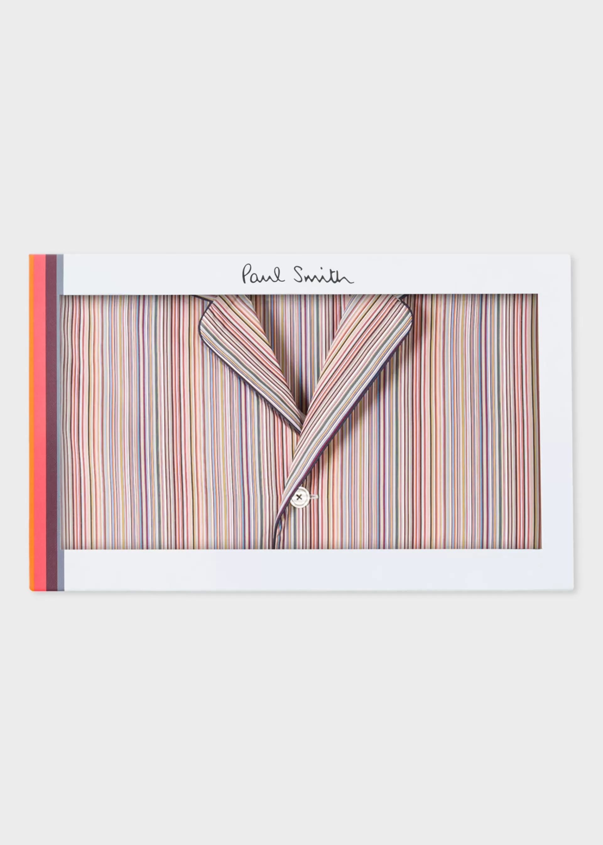 Signature Stripe' Cotton Pyjama Set With Navy Trims Gift Box Set>Paul Smith Cheap