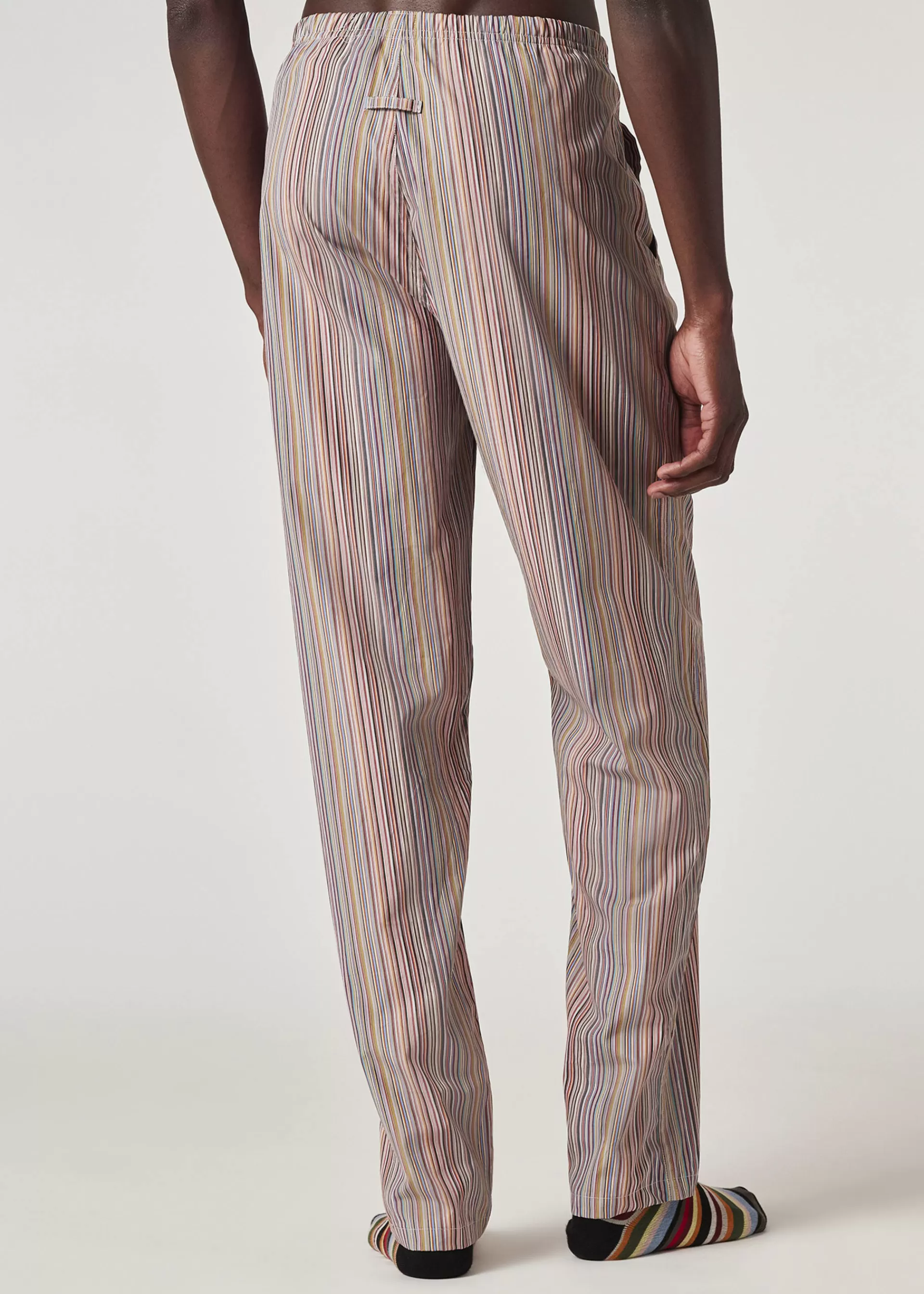 Signature Stripe' Cotton Pyjama Set With Navy Trims Gift Box Set>Paul Smith Cheap