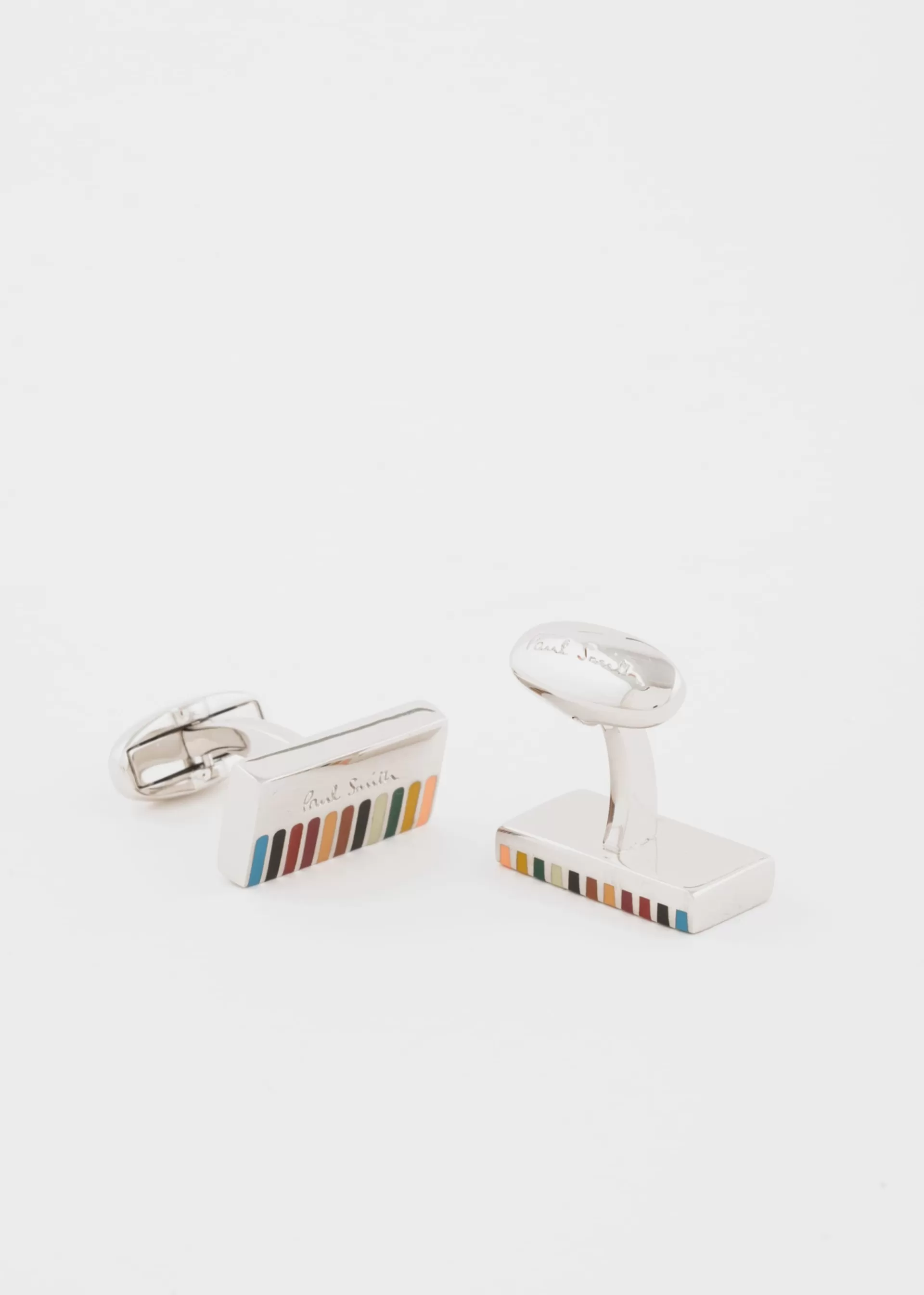 Signature Stripe Logo' Cufflinks>Paul Smith Cheap