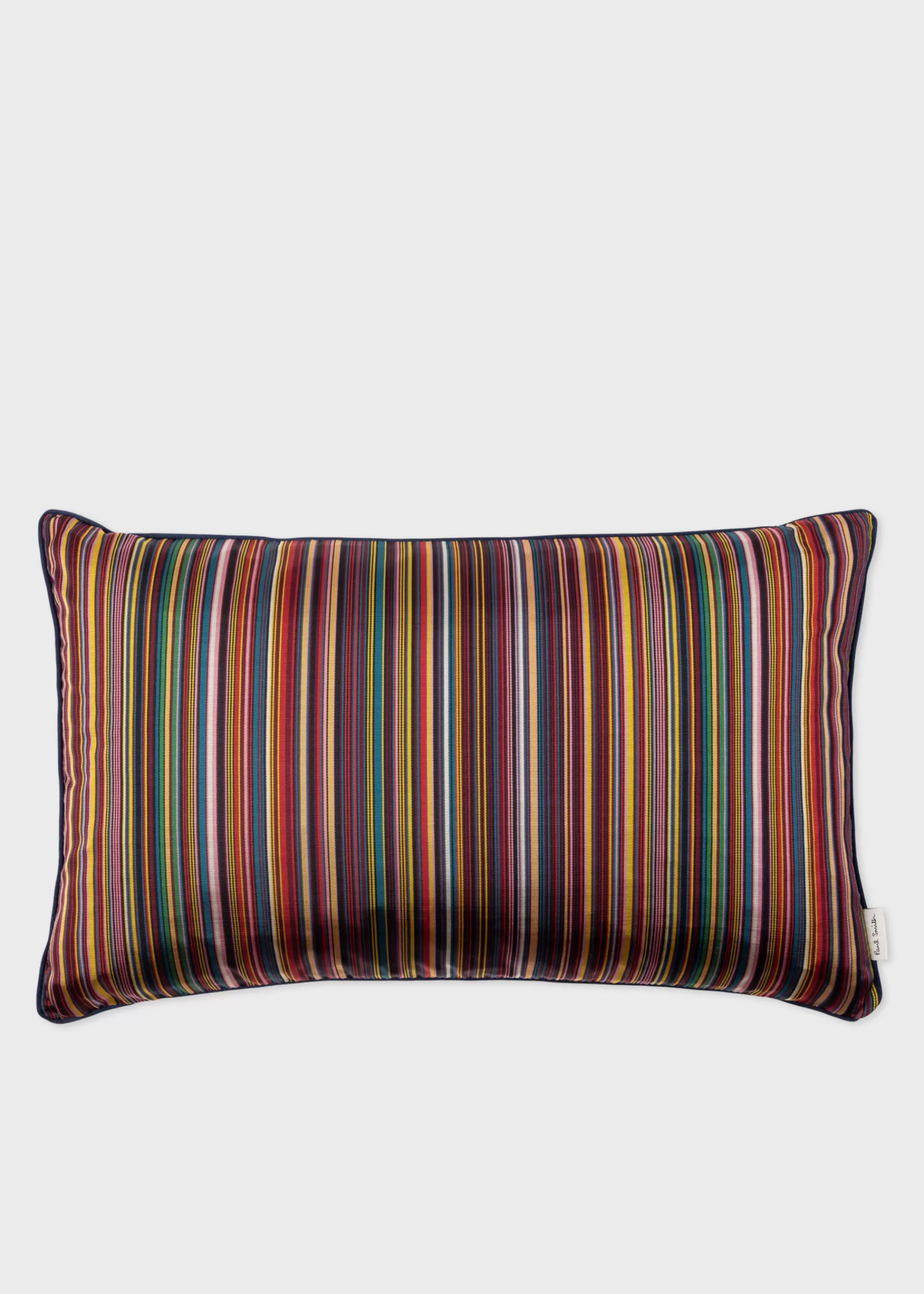 Signature Stripe' Silk Bolster Cushion>Paul Smith Shop